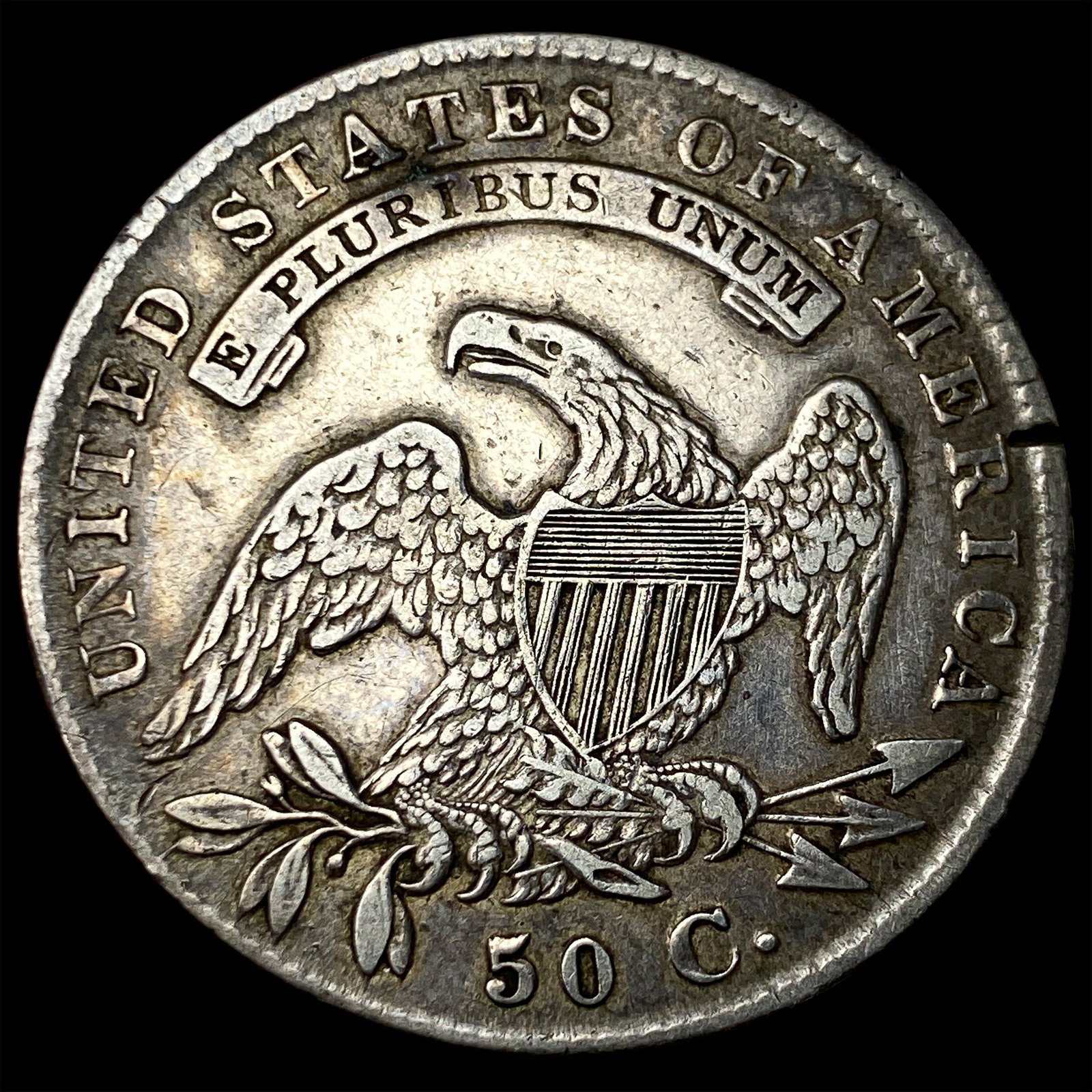 1835 Capped Bust Half Dollar CLOSELY UNCIRCULATED - 2