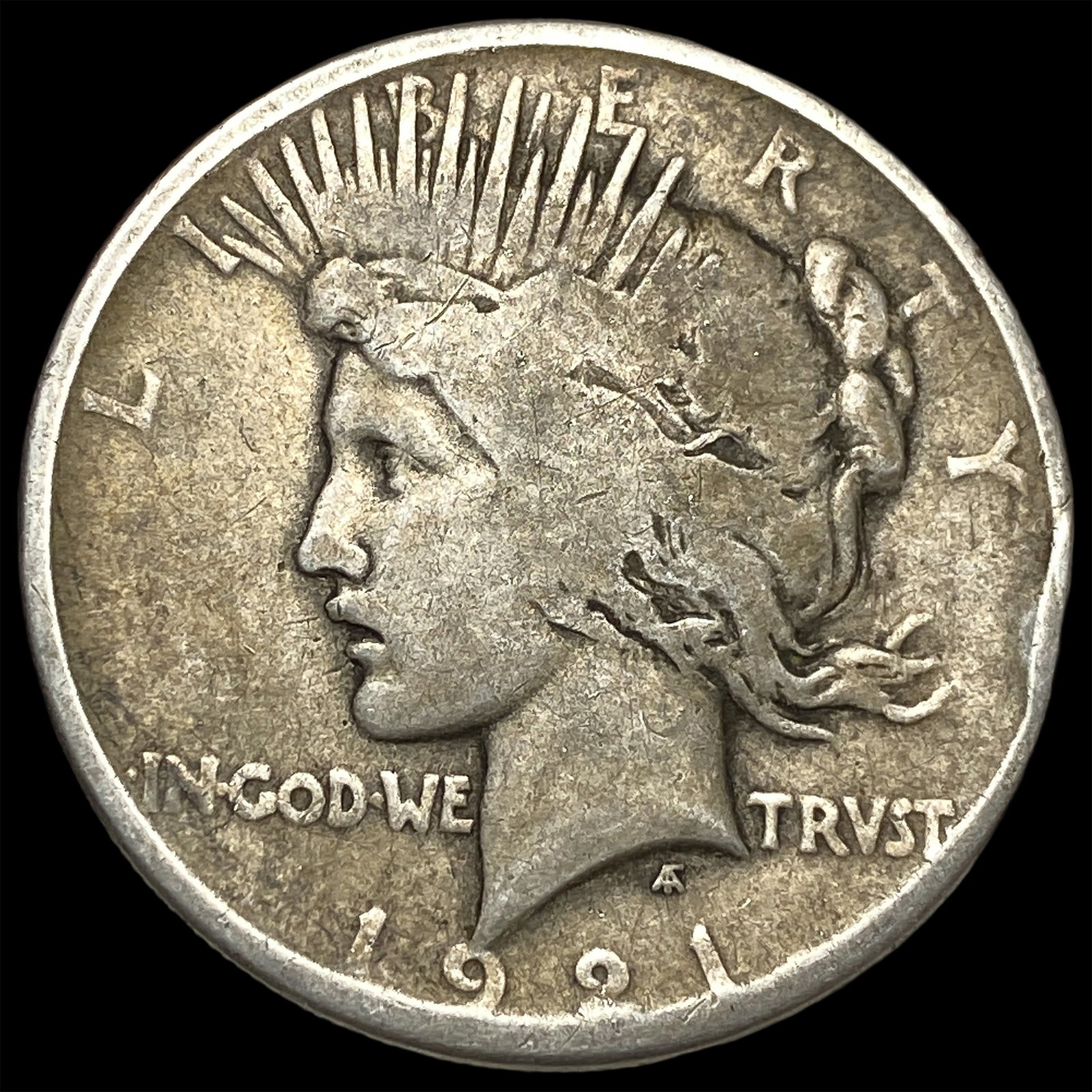 1921 Silver Peace Dollar NICELY CIRCULATED: 1921 Silver Peace Dollar NICELY CIRCULATED