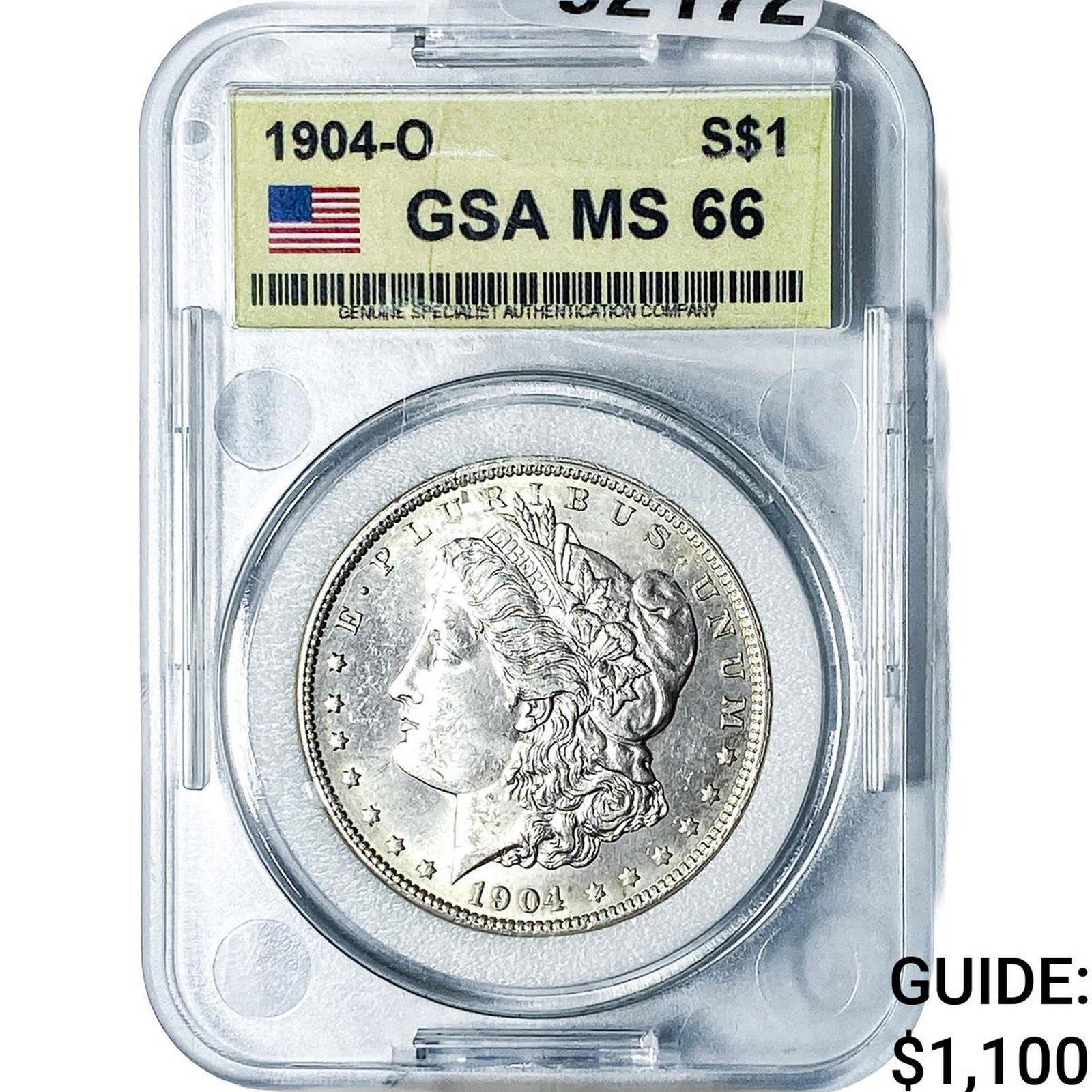 1904-O Morgan Silver Dollar GSA MS66: 1904-O Morgan Silver Dollar GSA MS66