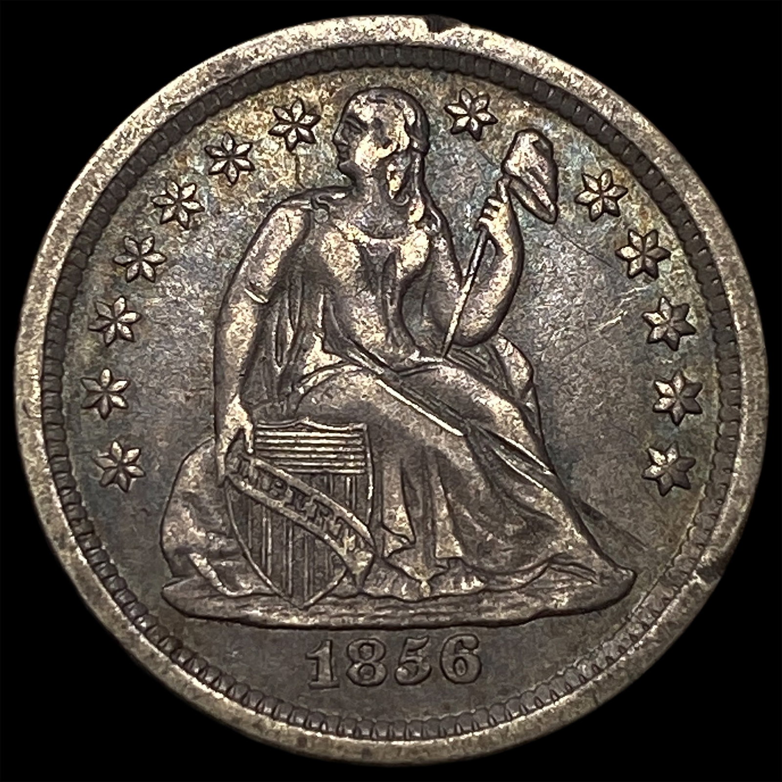 1856 Seated Liberty Dime CLOSELY UNCIRCULATED: 1856 Seated Liberty Dime CLOSELY UNCIRCULATED