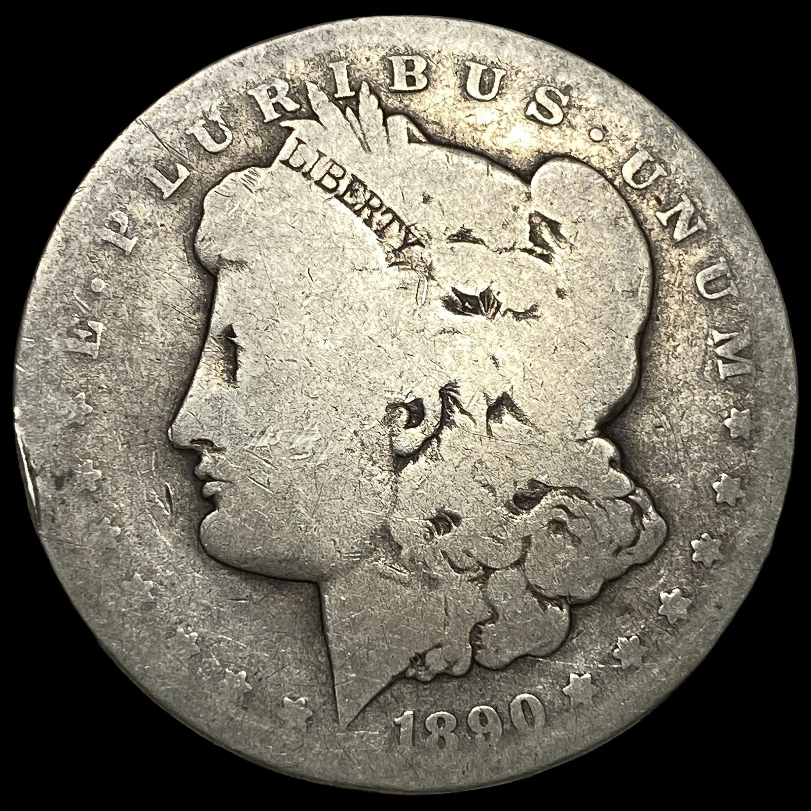 1890-CC Silver Morgan Dollar NICELY CIRCULATED: 1890-CC Silver Morgan Dollar NICELY CIRCULATED