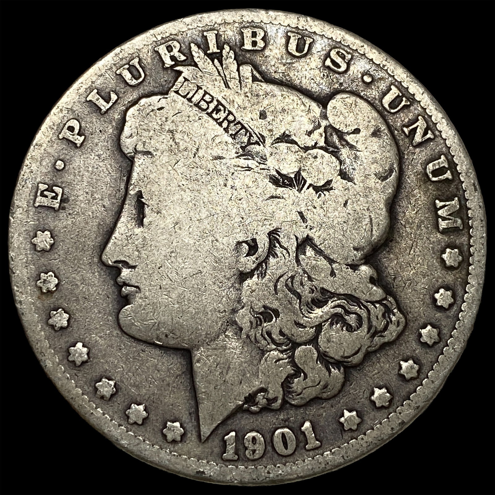 1901-O Silver Morgan Dollar NICELY CIRCULATED: 1901-O Silver Morgan Dollar NICELY CIRCULATED