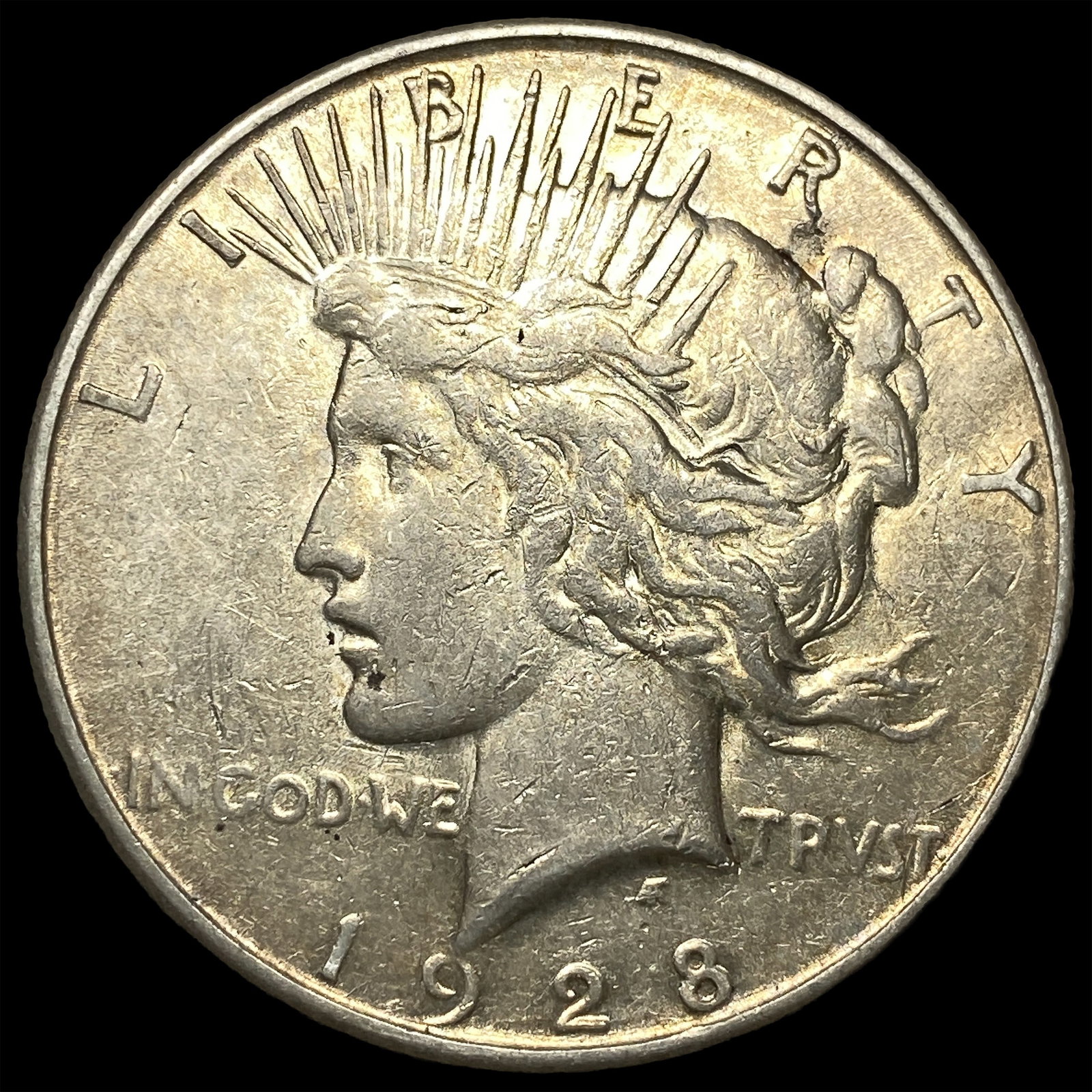 1928-S Silver Peace Dollar CLOSELY UNCIRCULATED: 1928-S Silver Peace Dollar CLOSELY UNCIRCULATED