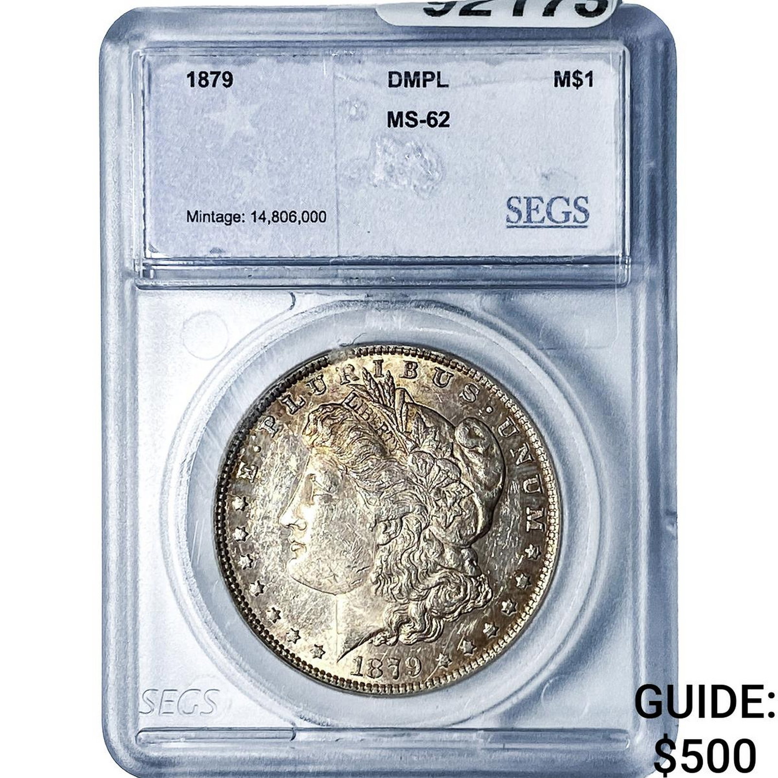 1879 Morgan Silver Dollar SEGS MS62: 1879 Morgan Silver Dollar SEGS MS62