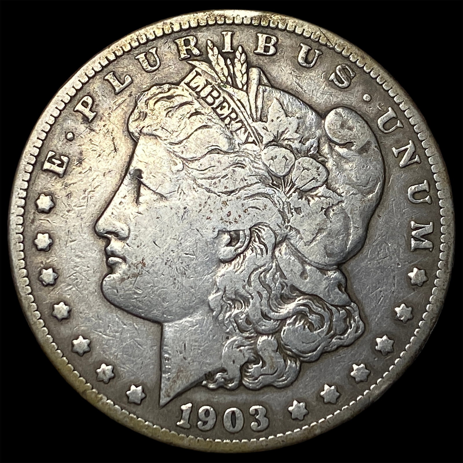 1903-S Micro S Morgan Silver Dollar NICELY CIRCULATED: 1903-S Micro S Morgan Silver Dollar NICELY CIRCULATED