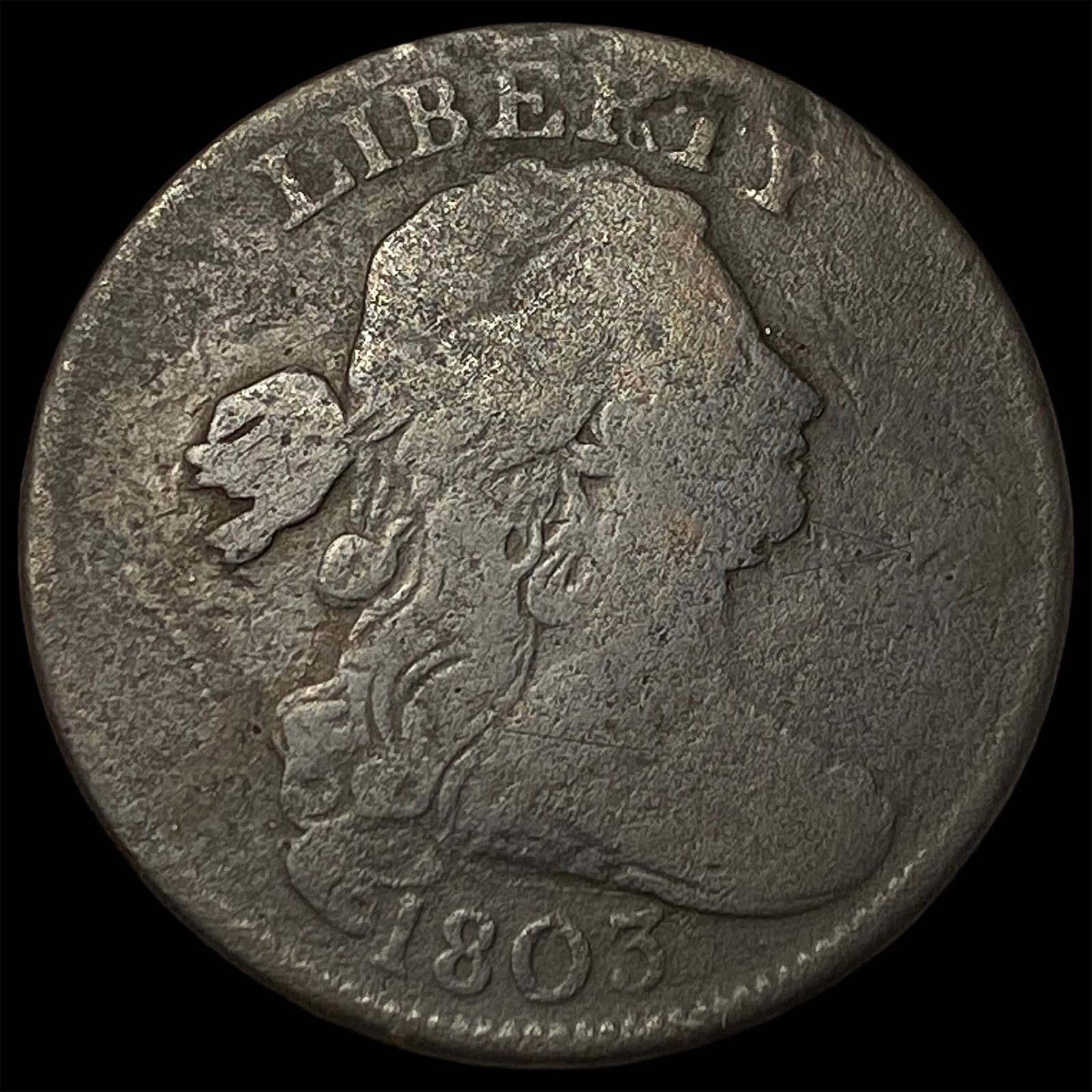 1803 Draped Bust Large Cent NICELY CIRCULATED: 1803 Draped Bust Large Cent NICELY CIRCULATED
