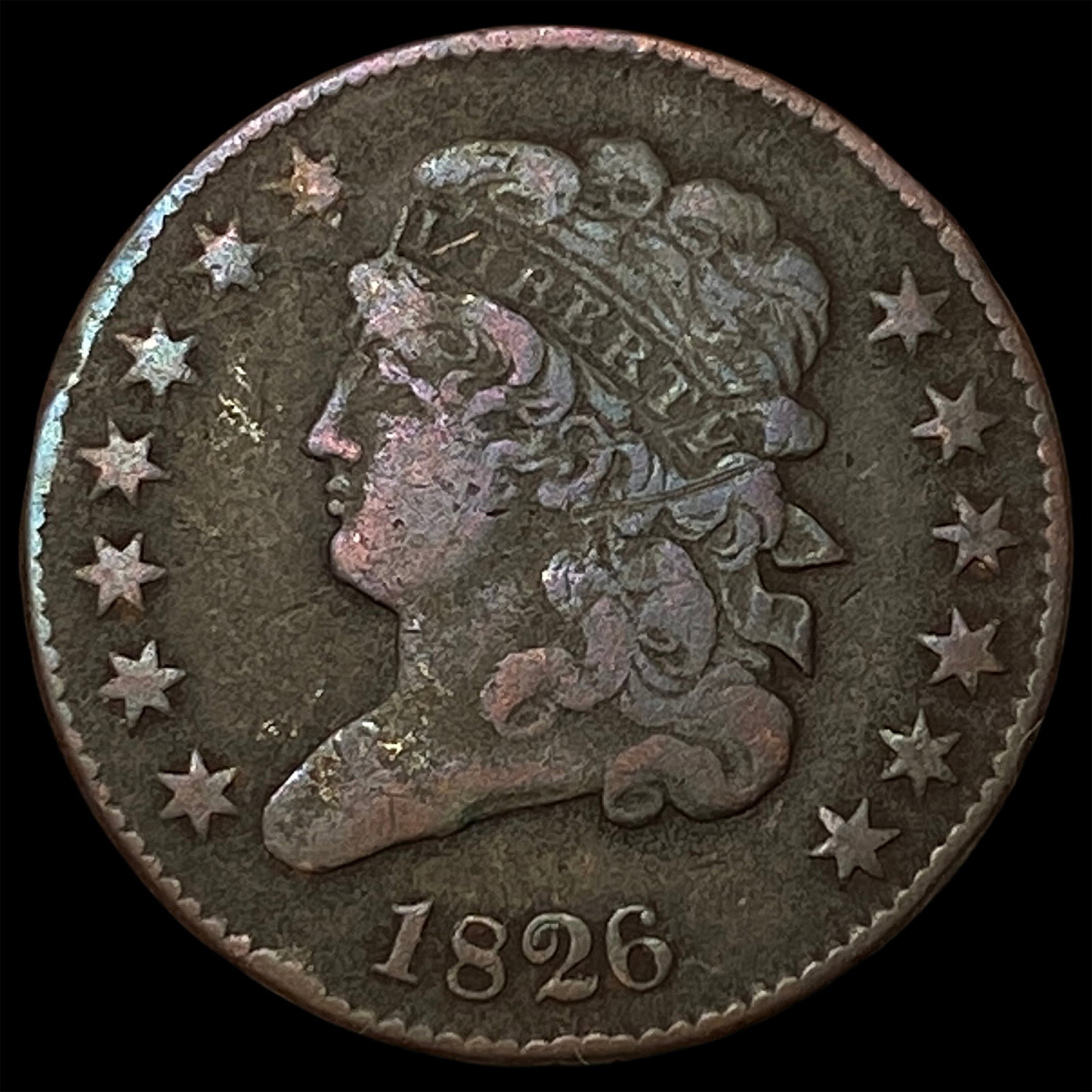 1826 Classic Head Half Cent LIGHTLY CIRCULATED: 1826 Classic Head Half Cent LIGHTLY CIRCULATED