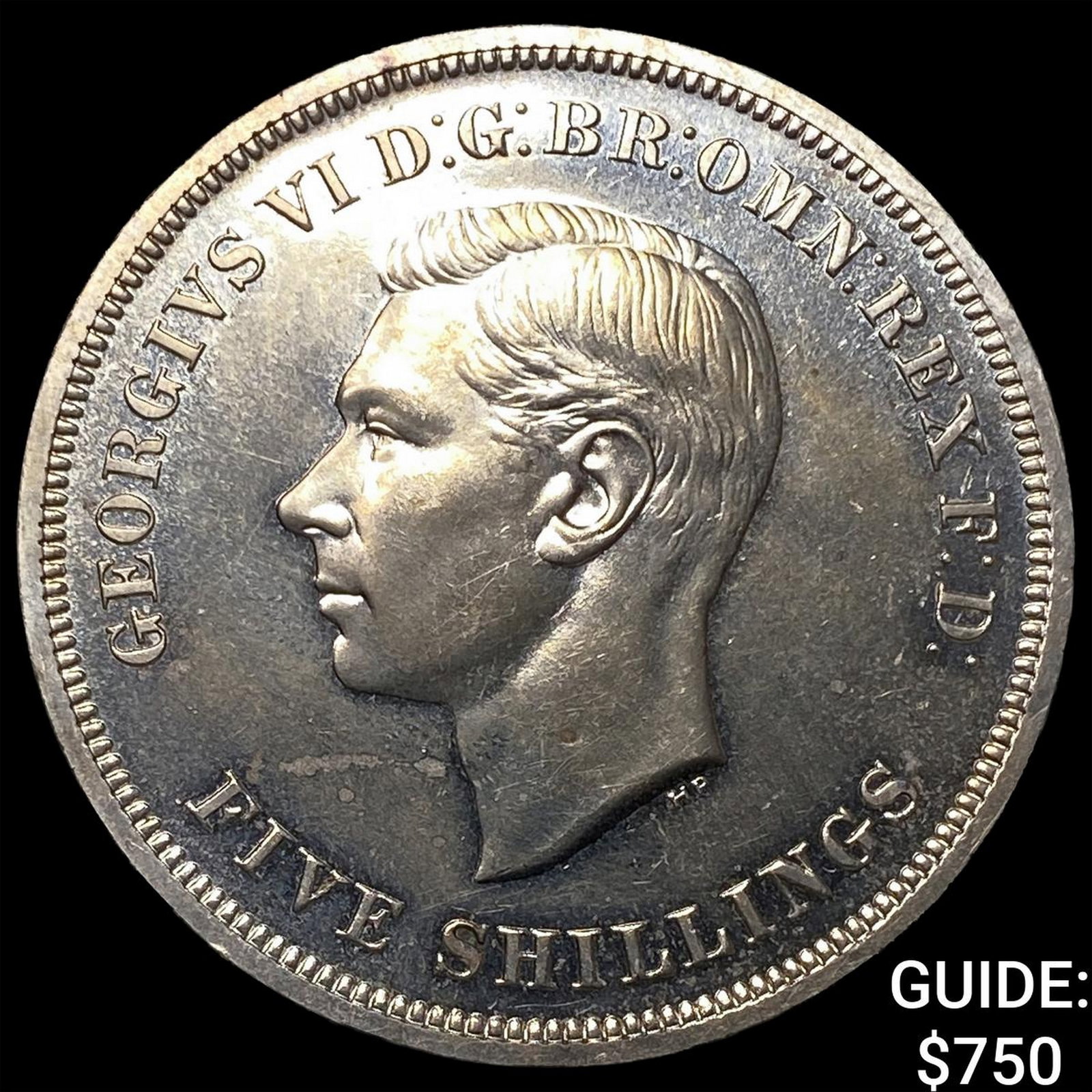 1951 Great Britain Copper Nickel 5 Shillings Proof: 1951 Great Britain Copper Nickel 5 Shillings Proof