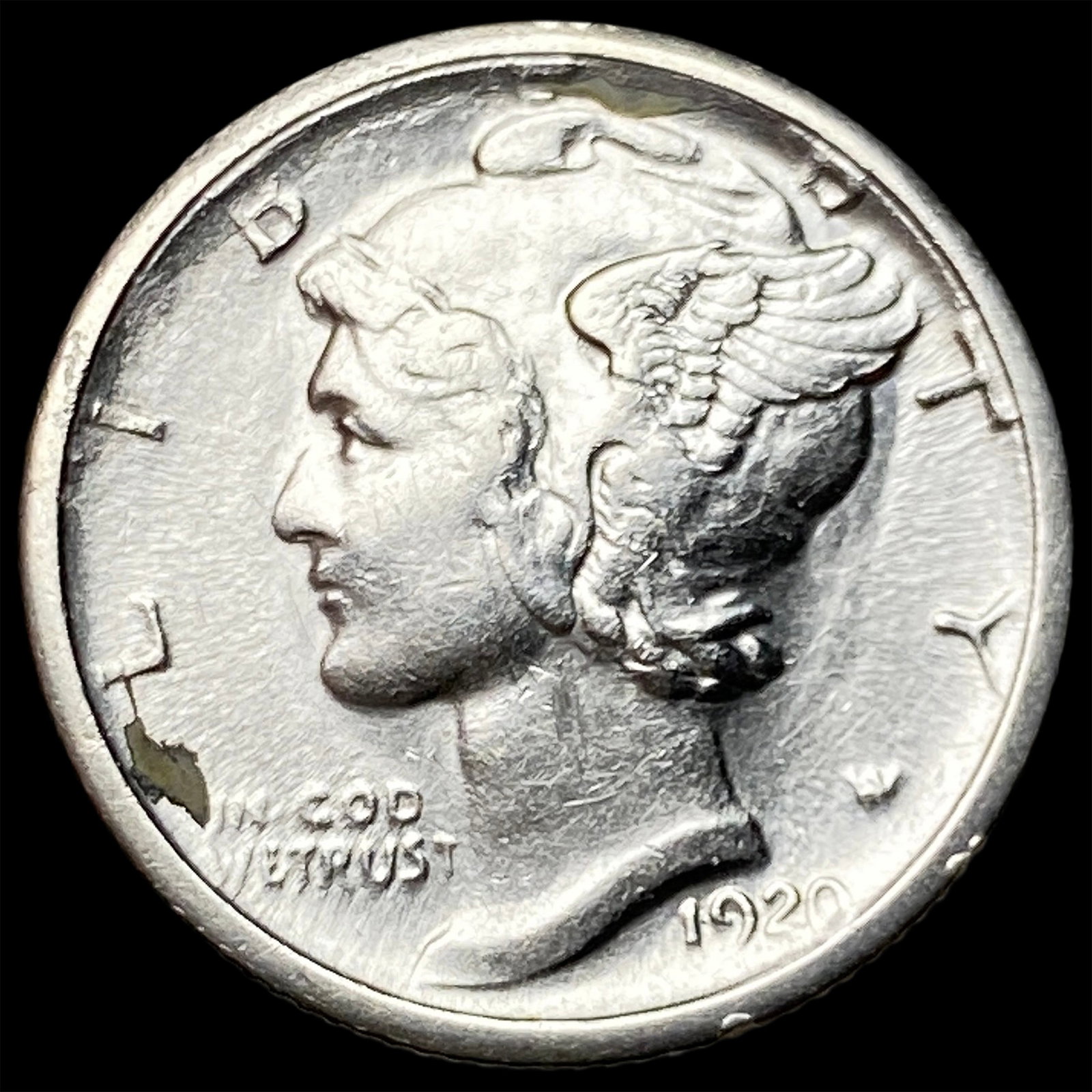 1920-S Silver Mercury Dime UNCIRCULATED: 1920-S Silver Mercury Dime UNCIRCULATED
