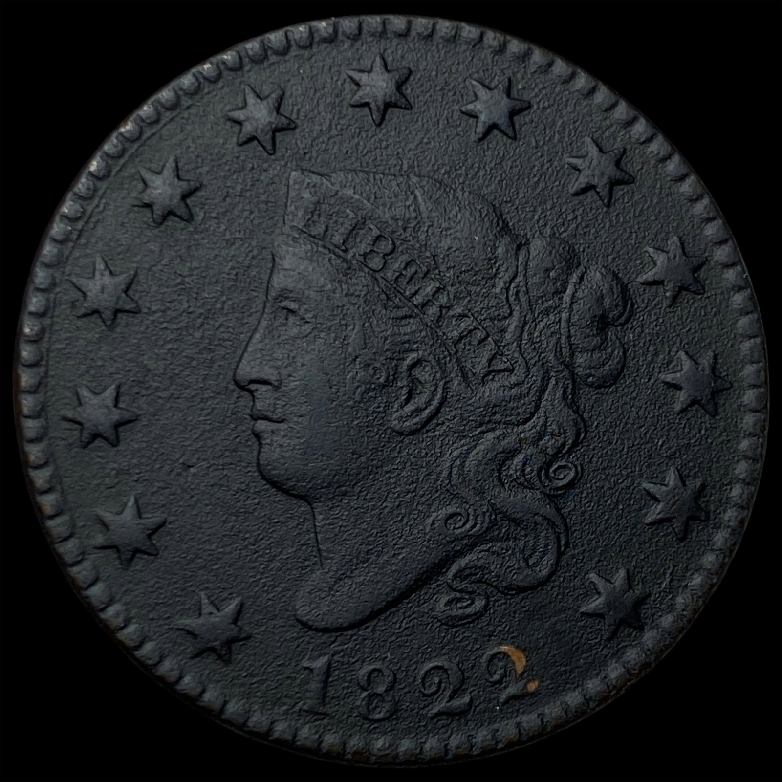 1822 Coronet Head Large Cent HIGH GRADE (1 of 2)