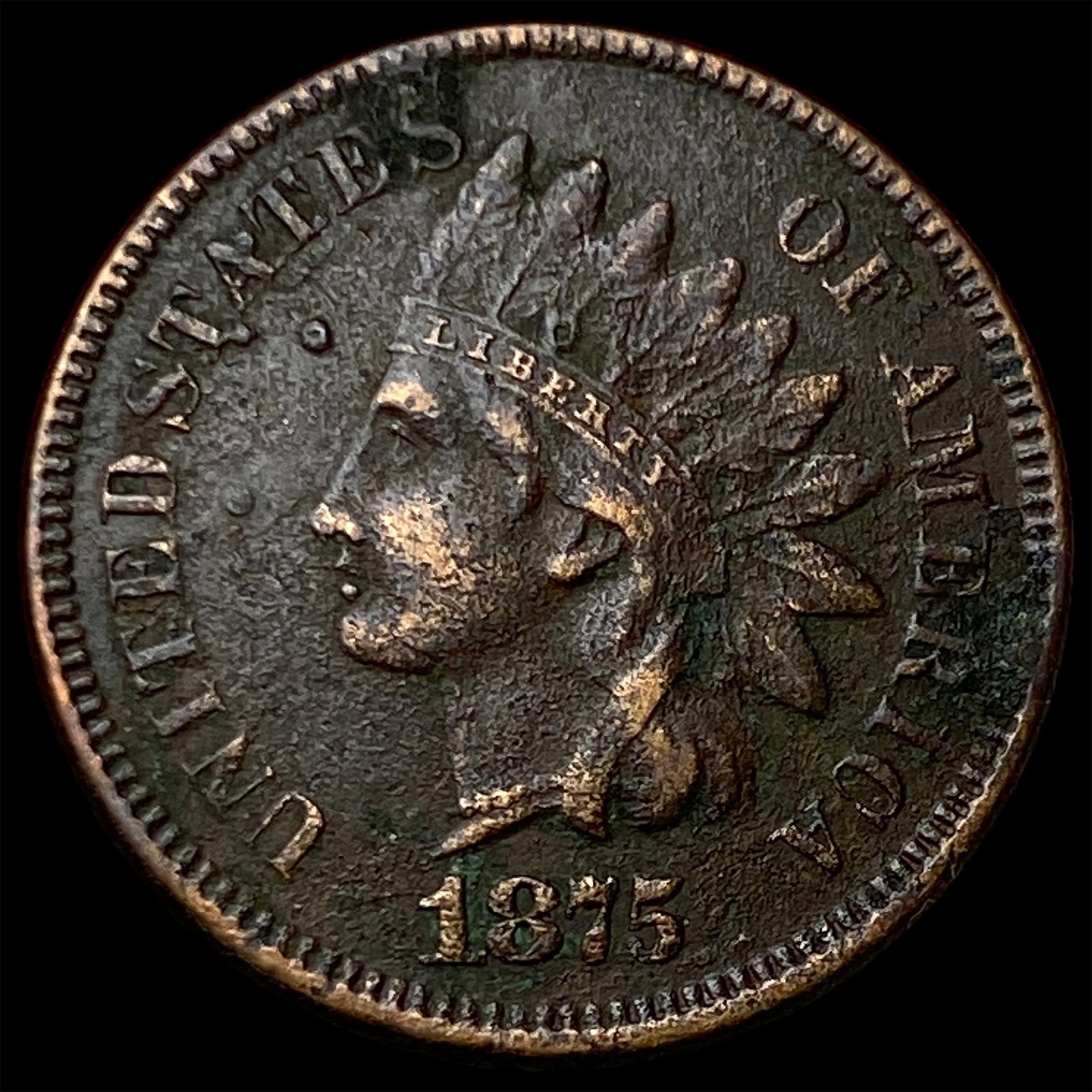1875 Indian Head Cent HIGH GRADE: 1875 Indian Head Cent HIGH GRADE
