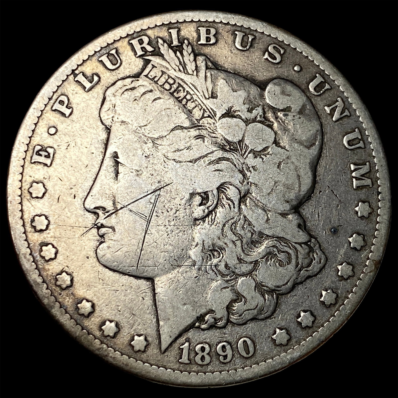 1890-CC Silver Morgan Dollar NICELY CIRCULATED: 1890-CC Silver Morgan Dollar NICELY CIRCULATED