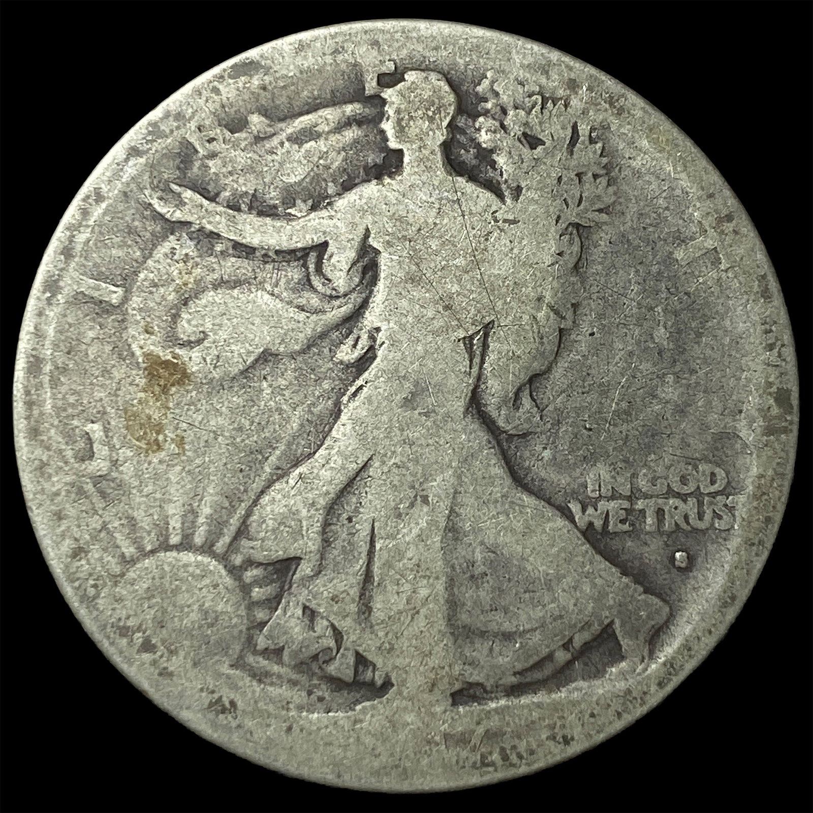1917-S Silver Walking Liberty Half Dollar UNCIRCULATED: 1917-S Silver Walking Liberty Half Dollar UNCIRCULATED