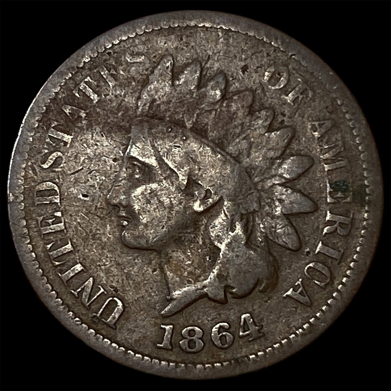 1864 Indian Head Cent LIGHTLY CIRCULATED: 1864 Indian Head Cent LIGHTLY CIRCULATED