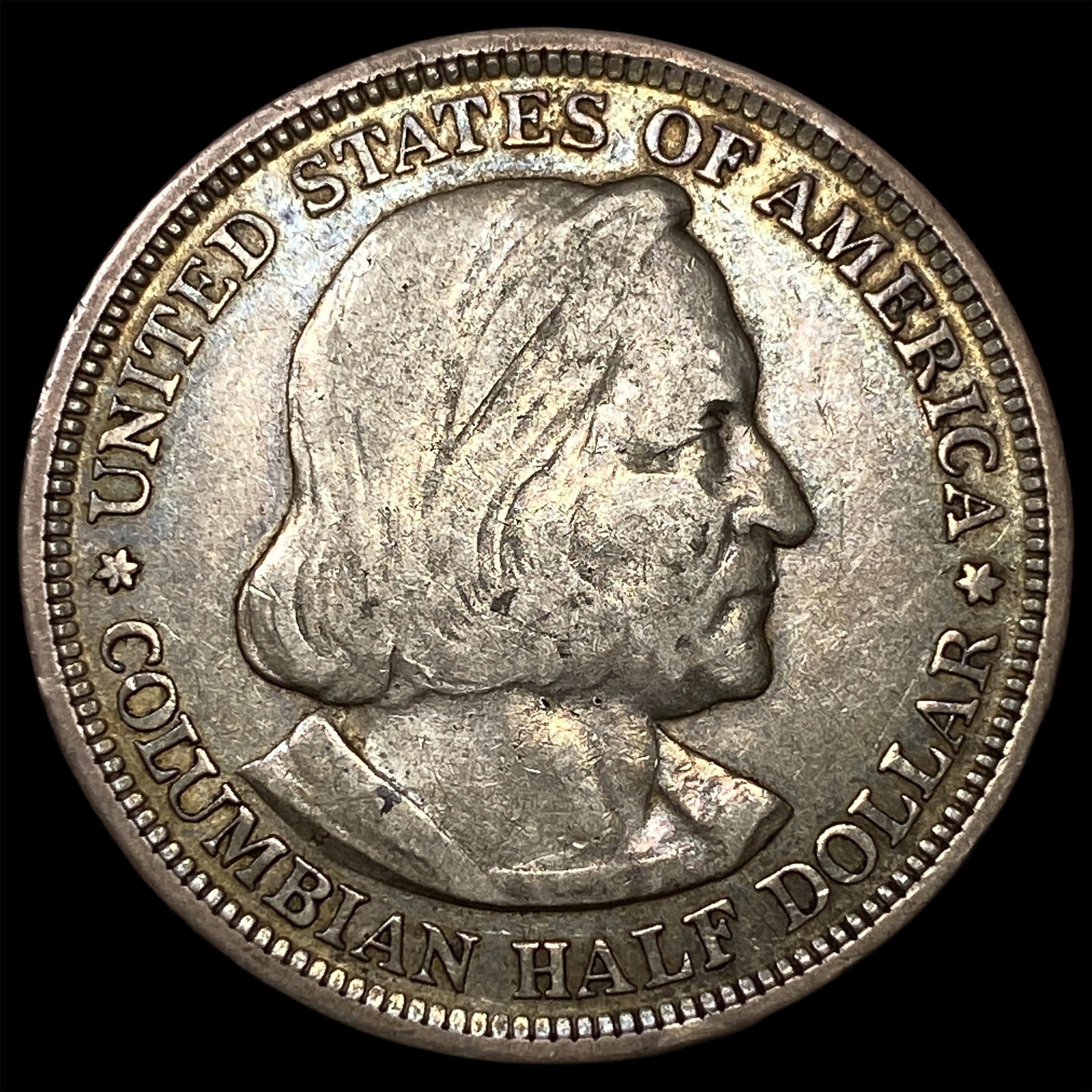 1893 Silver Columbian Expo Half Dollar NEARLY UNCIRCULATED (1 of 2)
