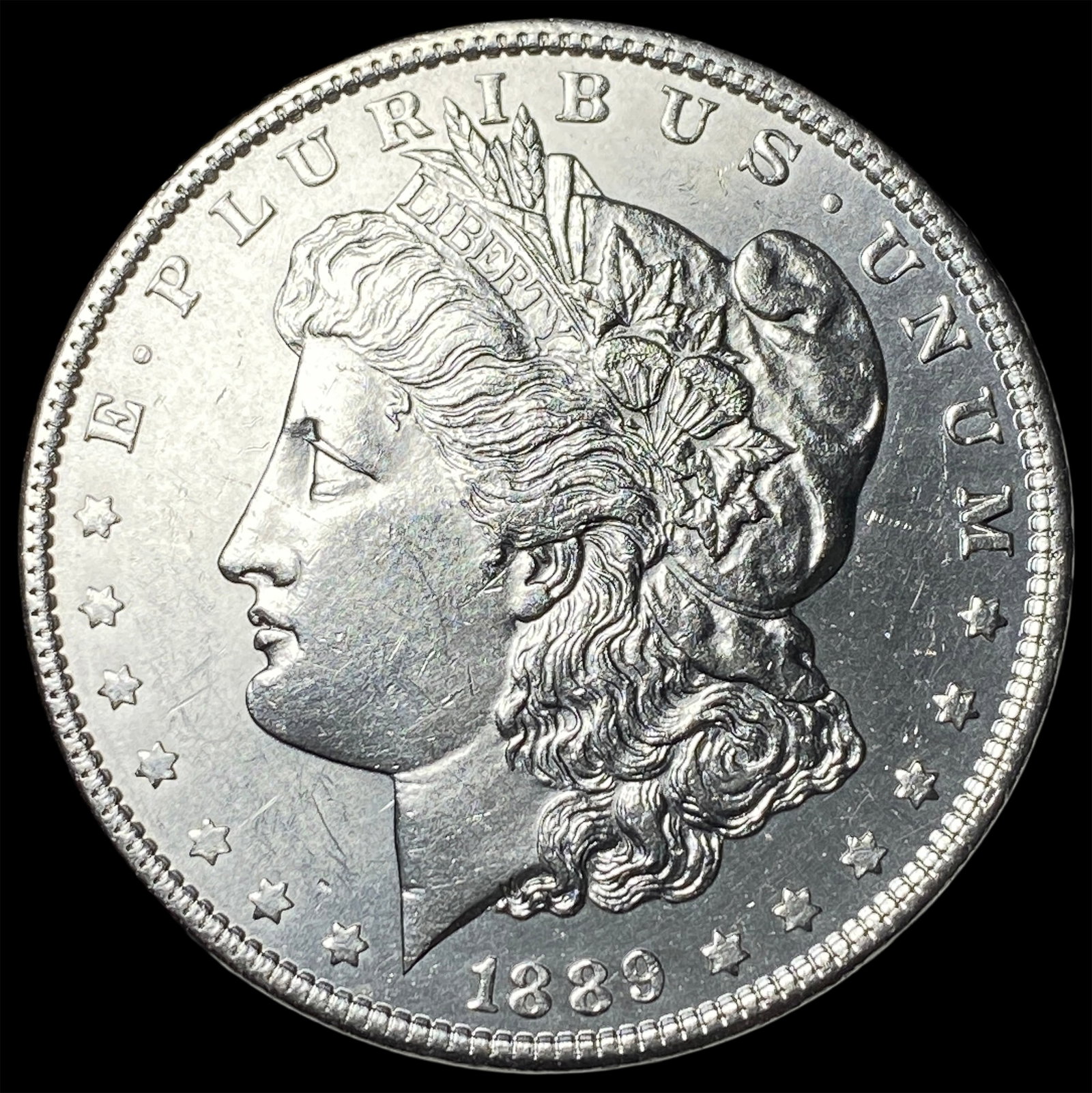 1889 Morgan Silver Dollar GEM BU: 1889 Morgan Silver Dollar GEM BU