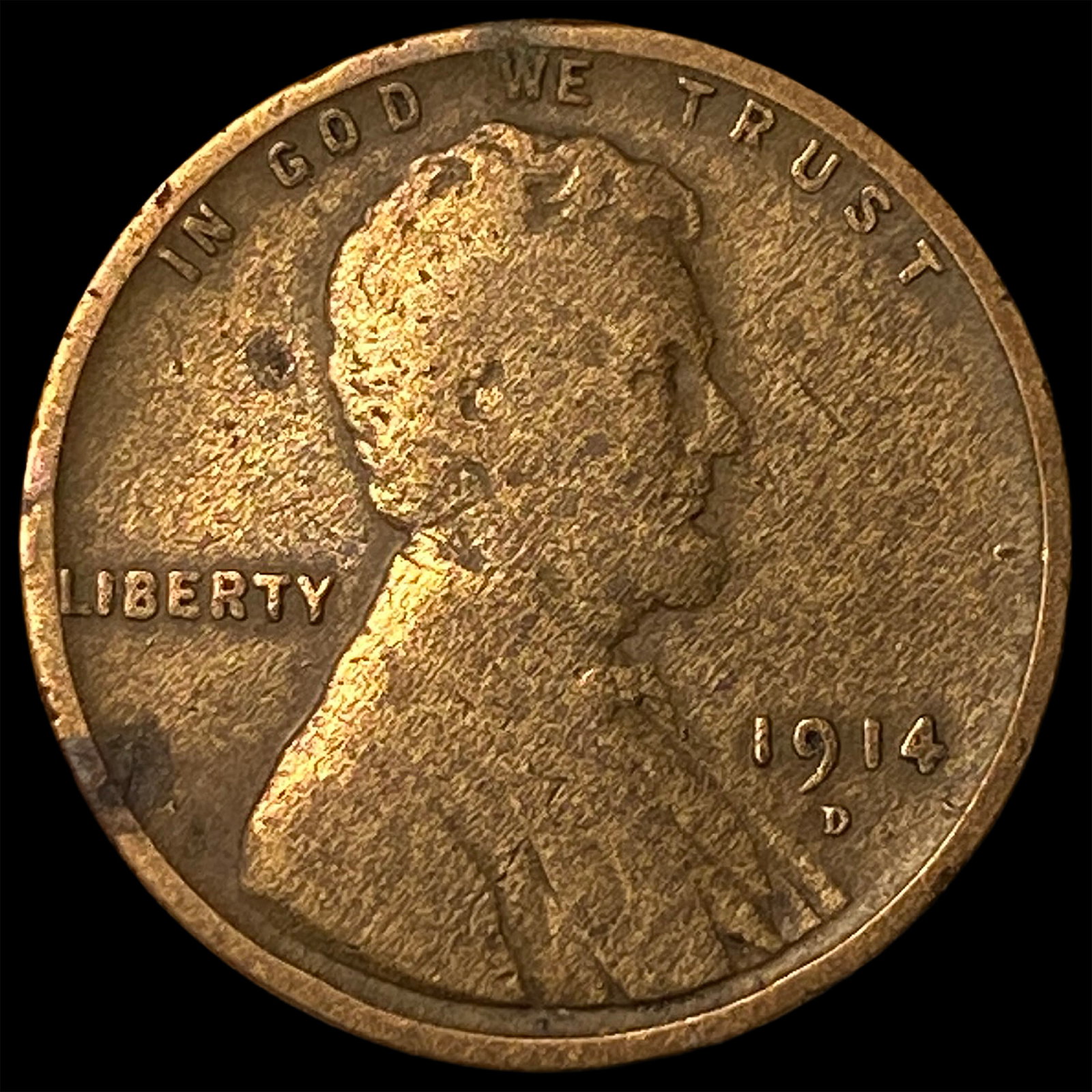 1914-D Lincoln Wheat Cent LIGHTLY CIRCULATED: 1914-D Lincoln Wheat Cent LIGHTLY CIRCULATED