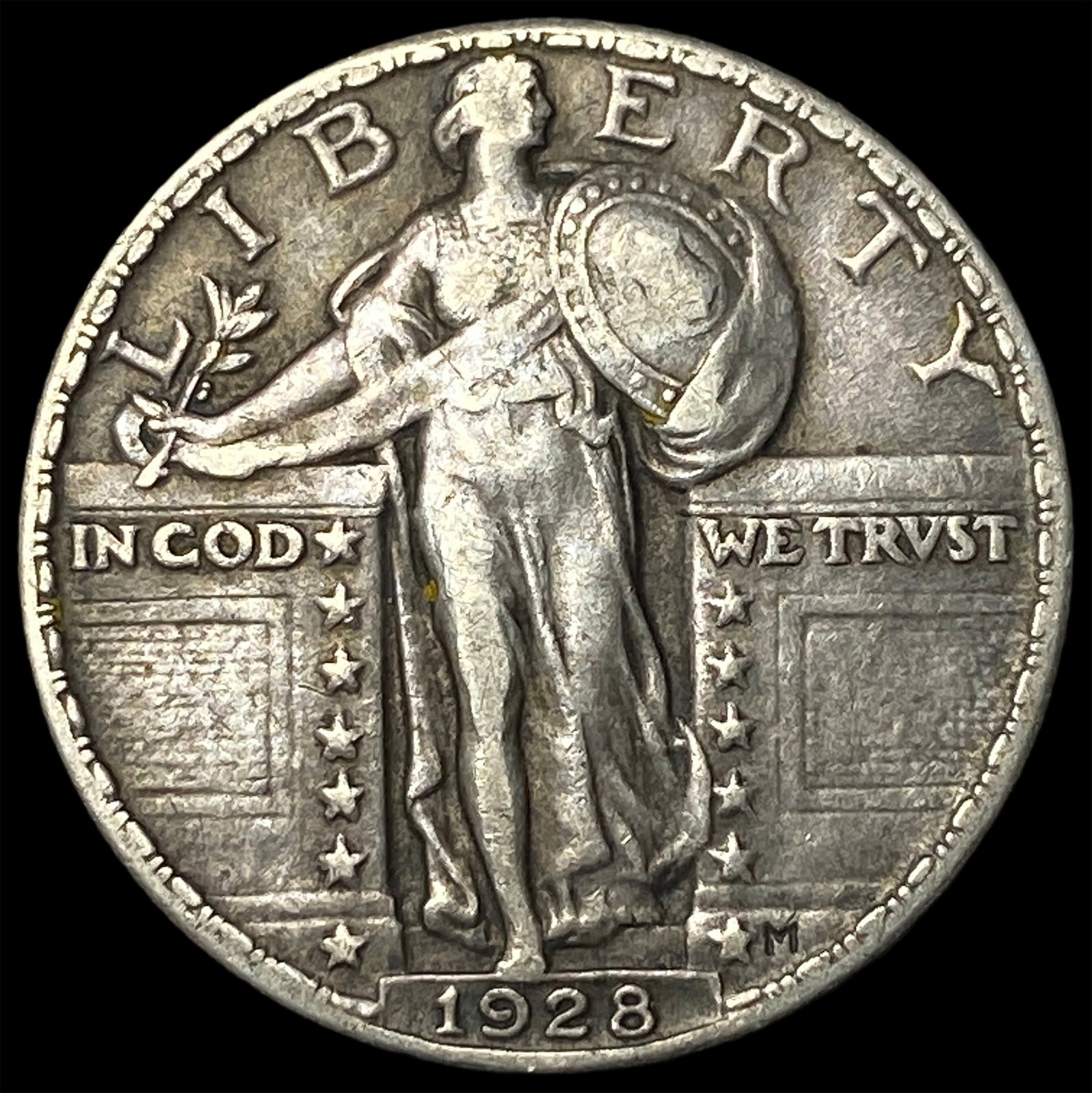 1928 Standing Liberty Silver Quarter CLOSELY UNCIRCULATED: 1928 Standing Liberty Silver Quarter CLOSELY UNCIRCULATED