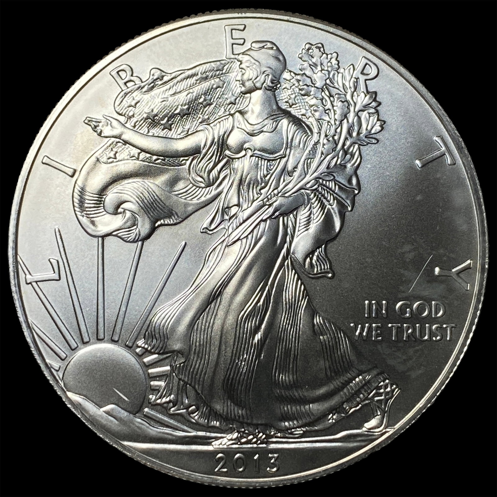 2013 1 oz Silver American Eagle $1 GEM BU: 2013 1 oz Silver American Eagle $1 GEM BU