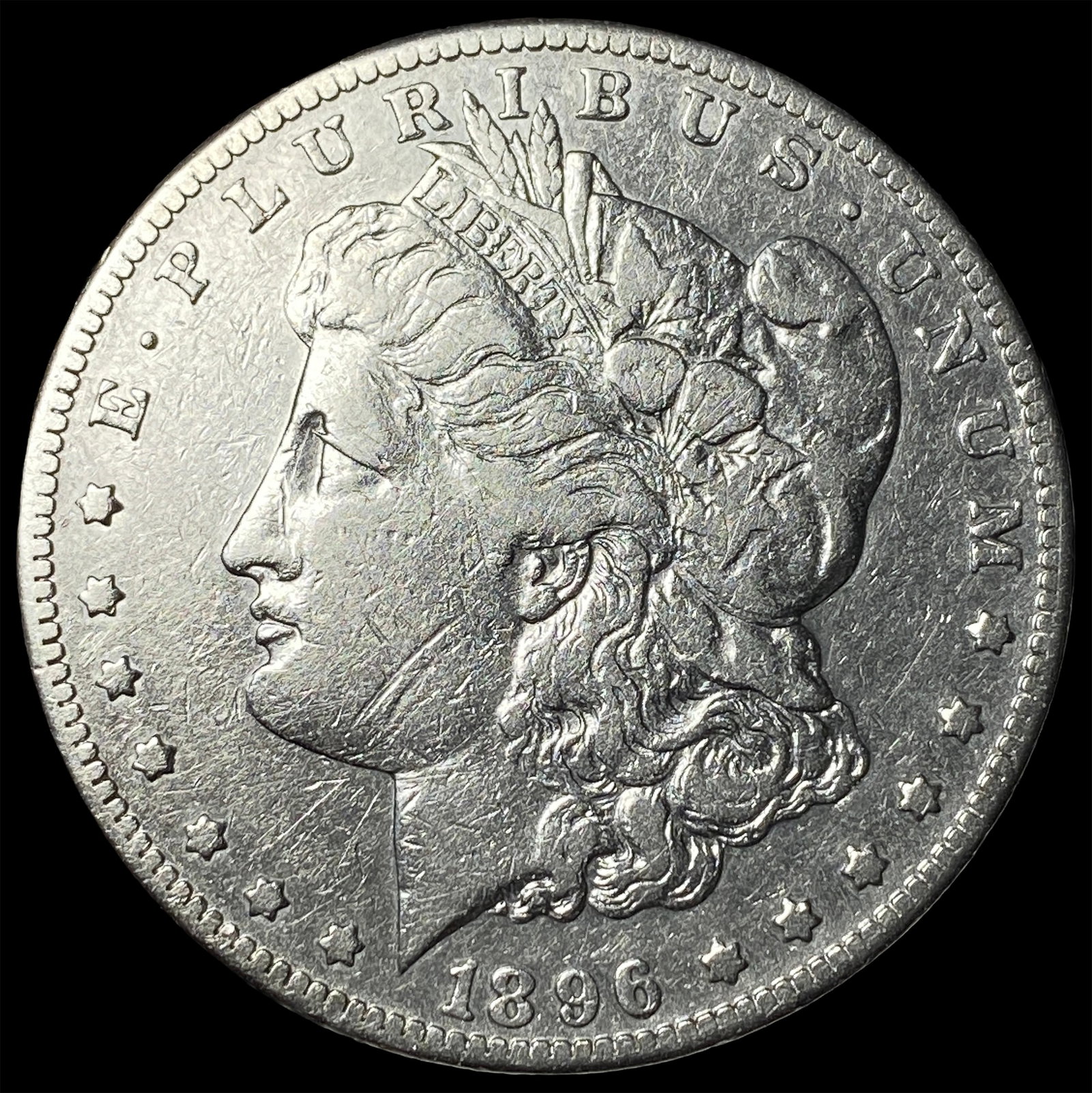 1896-S Silver Morgan Dollar CLOSELY UNCIRCULATED: 1896-S Silver Morgan Dollar CLOSELY UNCIRCULATED