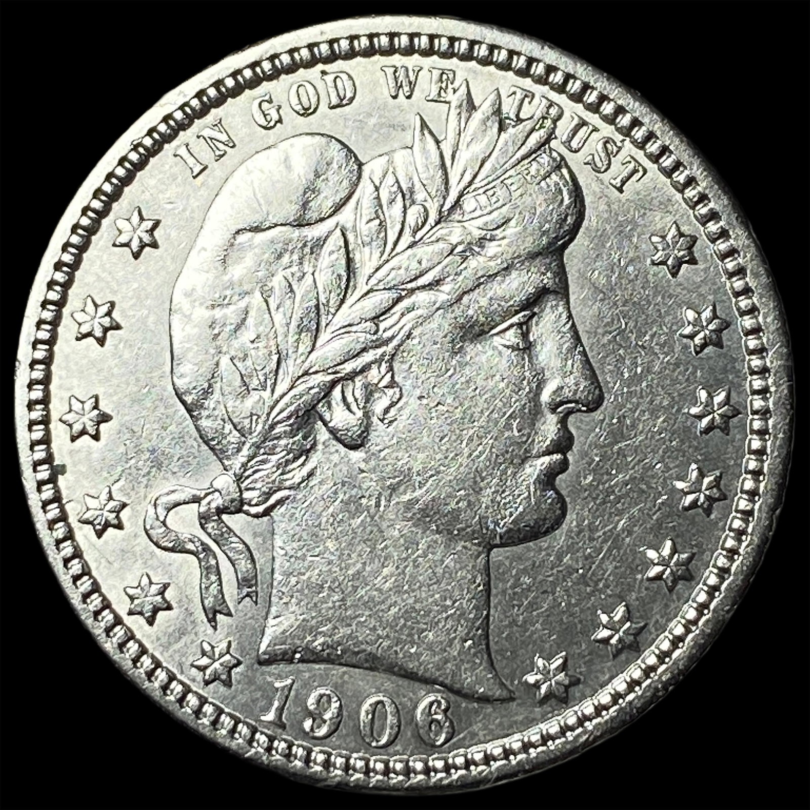 1906-D Silver Barber Quarter UNCIRCULATED: 1906-D Silver Barber Quarter UNCIRCULATED