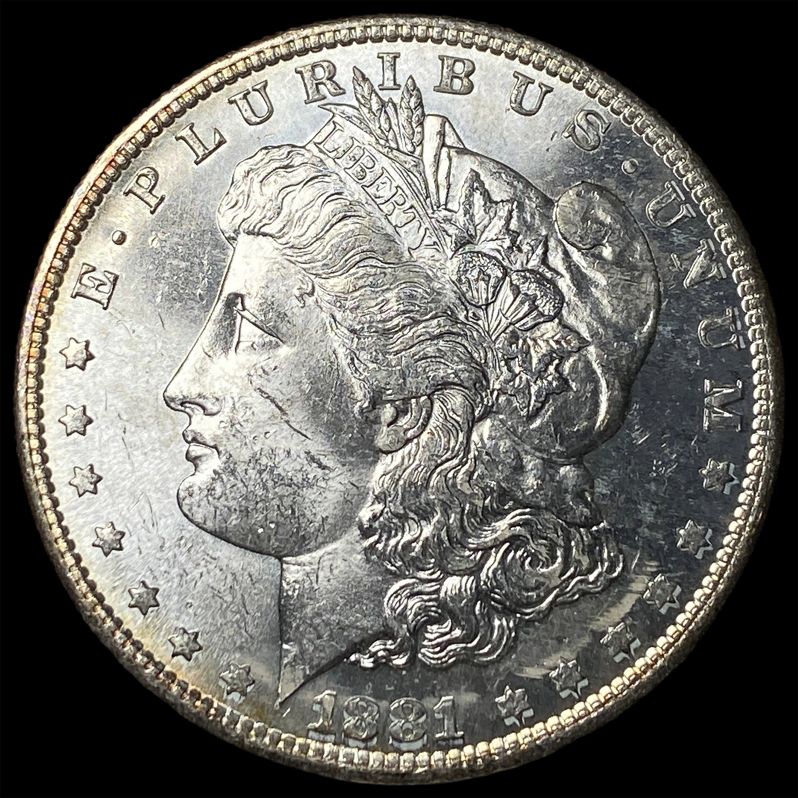 1881-S Silver Morgan Dollar CHOICE BU: 1881-S Silver Morgan Dollar CHOICE BU