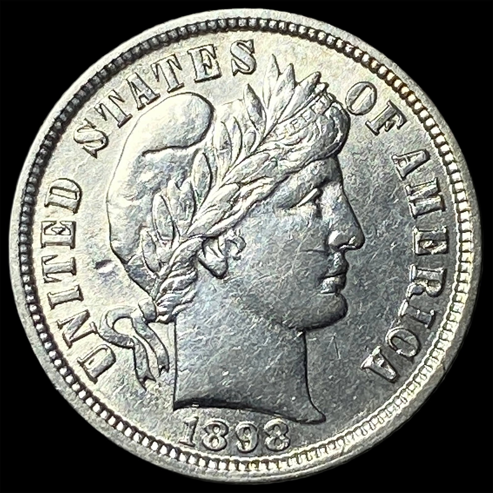 1898 Barber Dime CHOICE BU: 1898 Barber Dime CHOICE BU