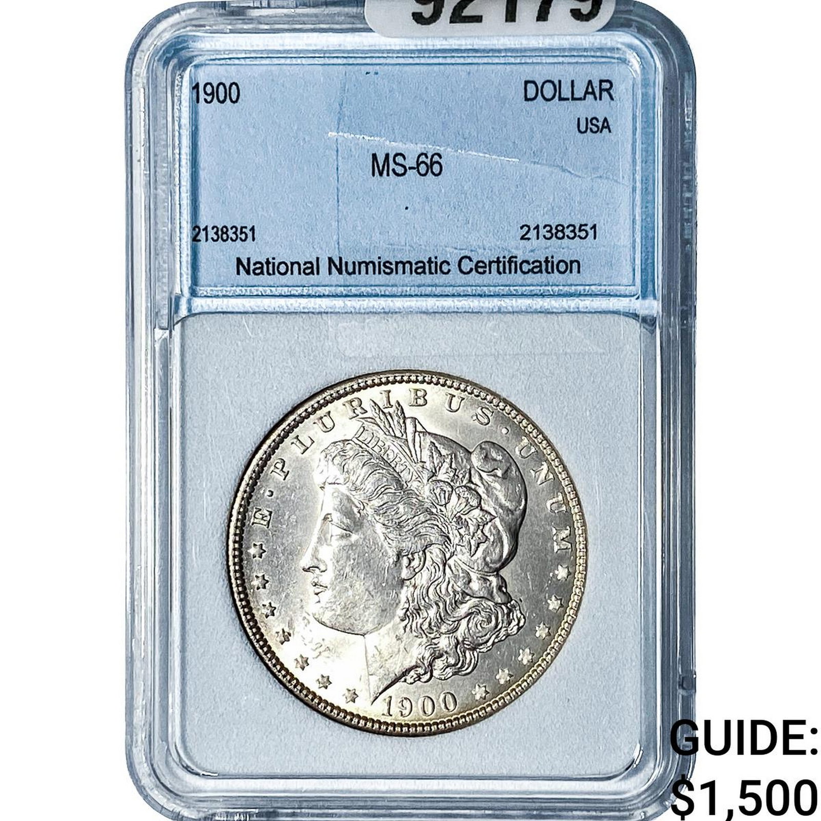 1900 Morgan Silver Dollar NNC MS66: 1900 Morgan Silver Dollar NNC MS66