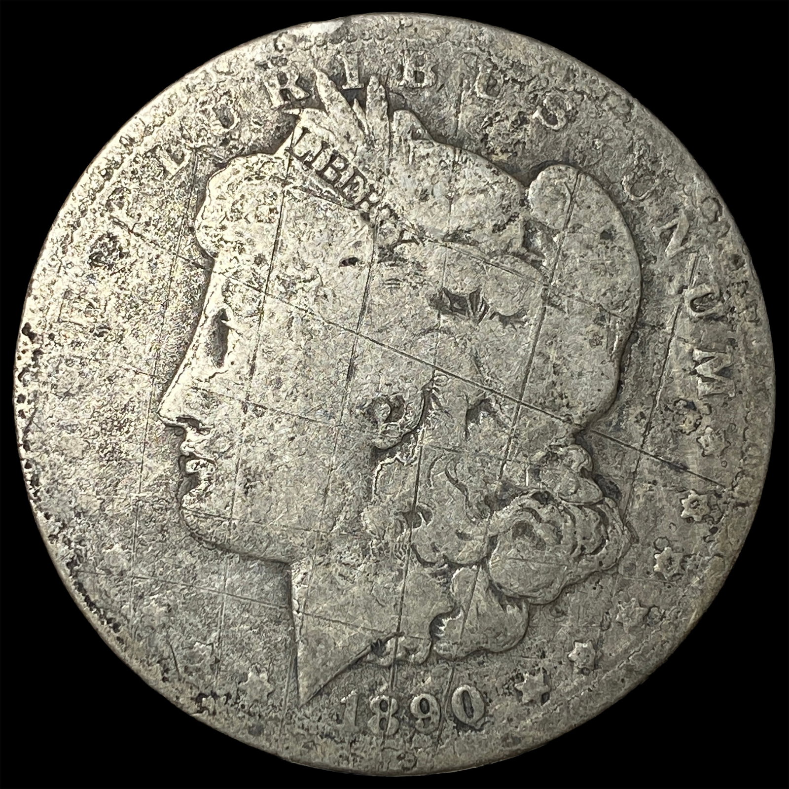1890 Morgan Silver Dollar NICELY CIRCULATED: 1890 Morgan Silver Dollar NICELY CIRCULATED