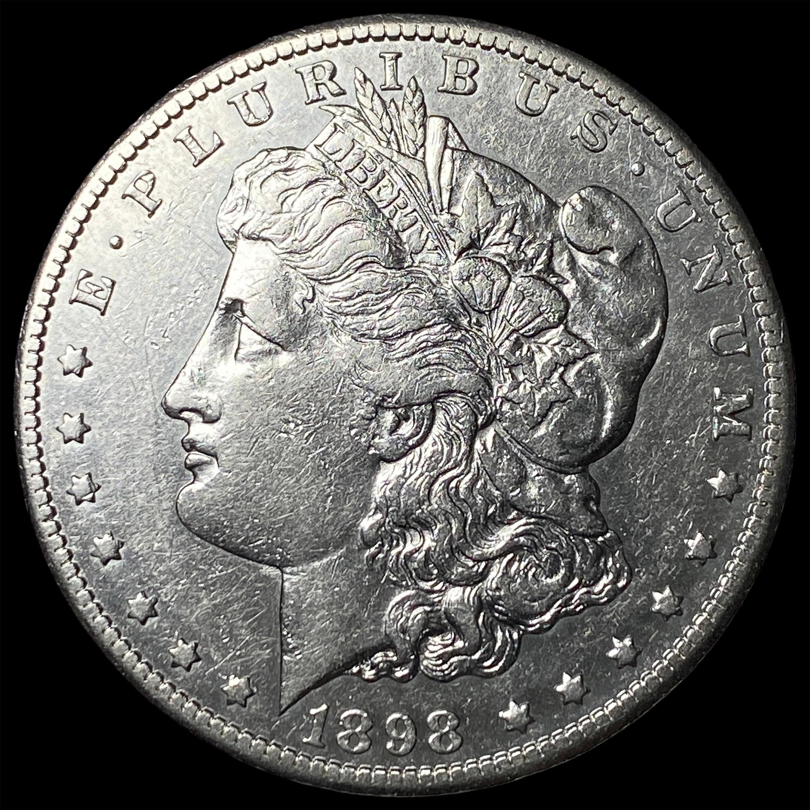 1898-S Silver Morgan Dollar CLOSELY UNCIRCULATED: 1898-S Silver Morgan Dollar CLOSELY UNCIRCULATED