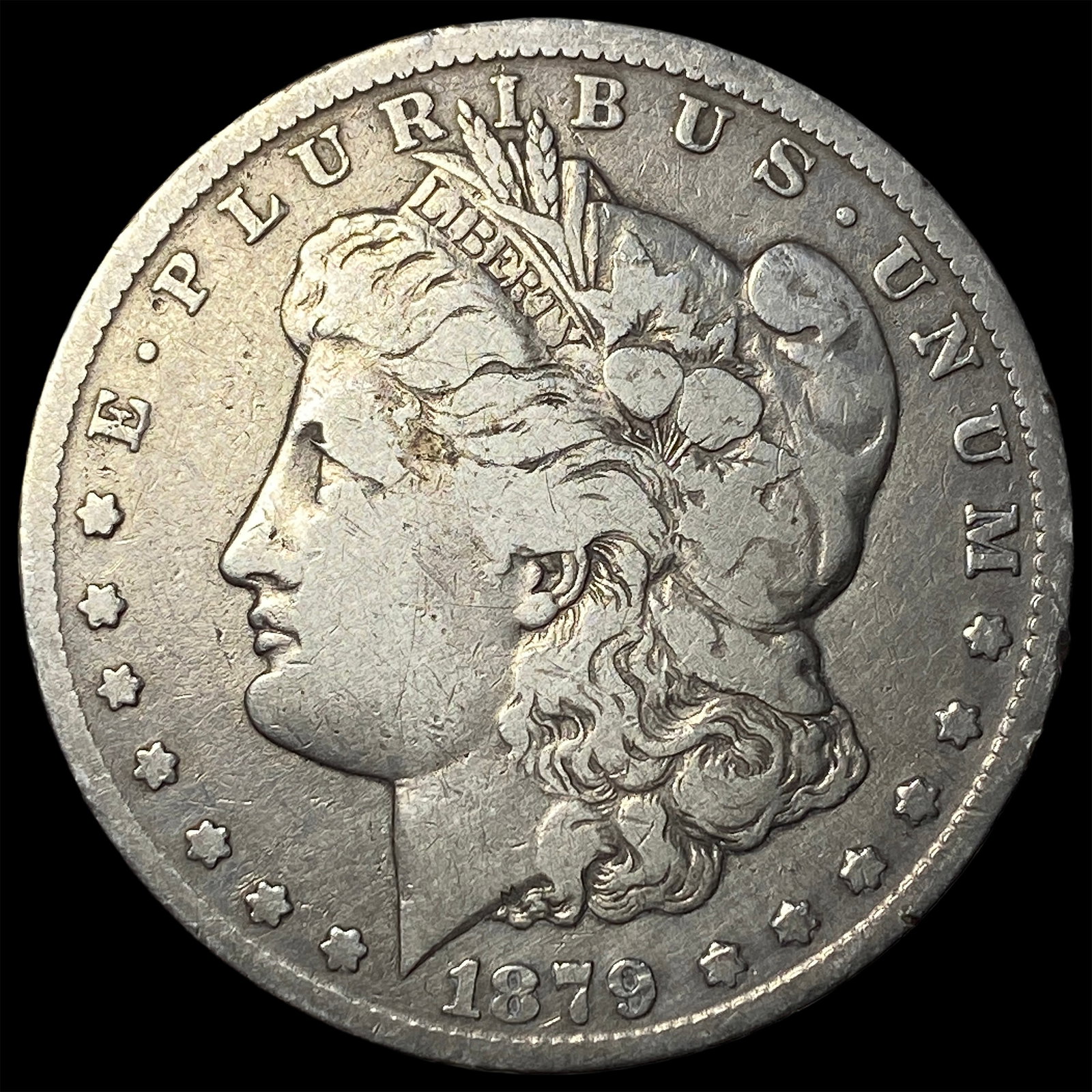 1879-CC Silver Morgan Dollar LIGHTLY CIRCULATED: 1879-CC Silver Morgan Dollar LIGHTLY CIRCULATED