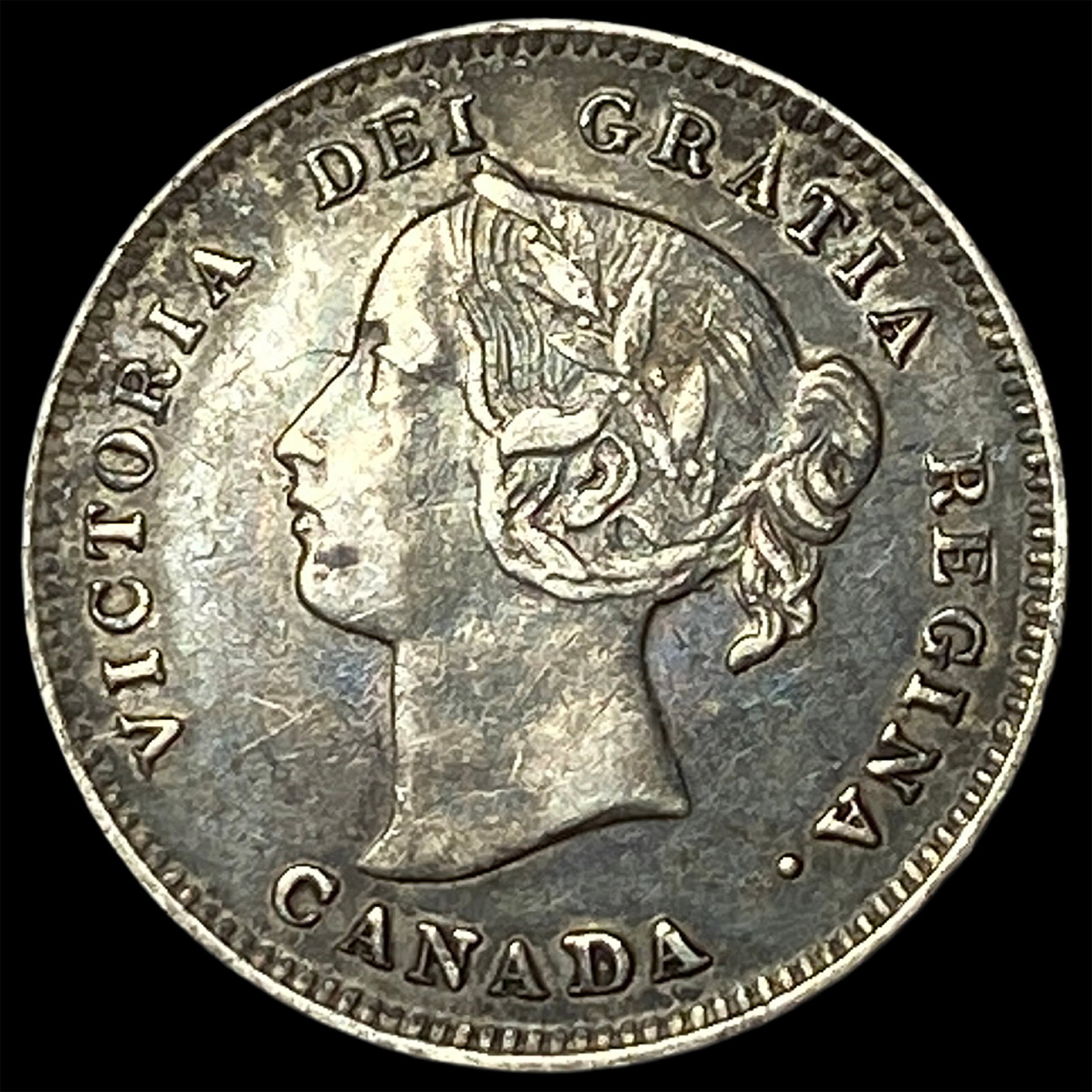 1897 Canada Silver 5 Cents NEARLY UNCIRCULATED