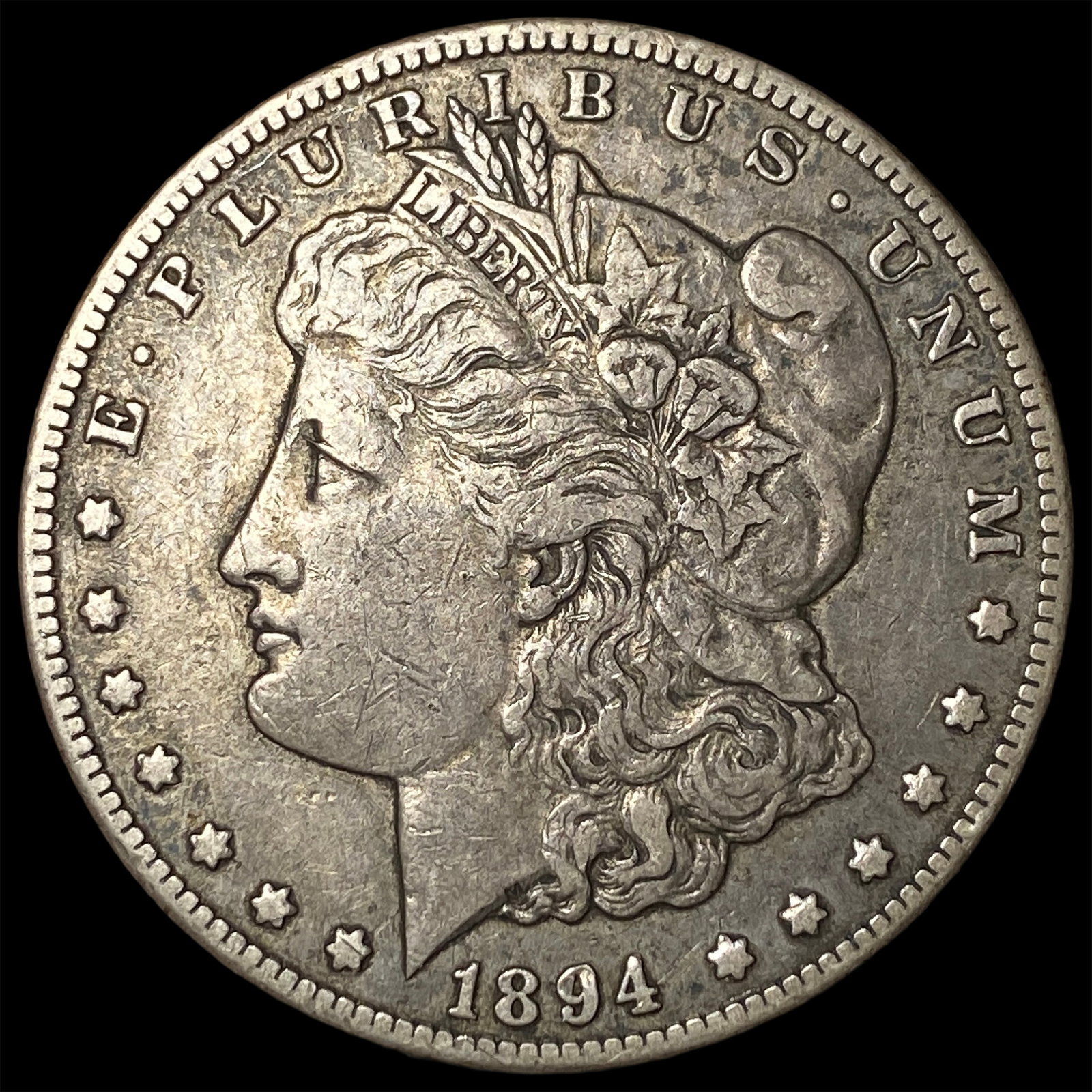 1894-S Silver Morgan Dollar NEARLY UNCIRCULATED: 1894-S Silver Morgan Dollar NEARLY UNCIRCULATED