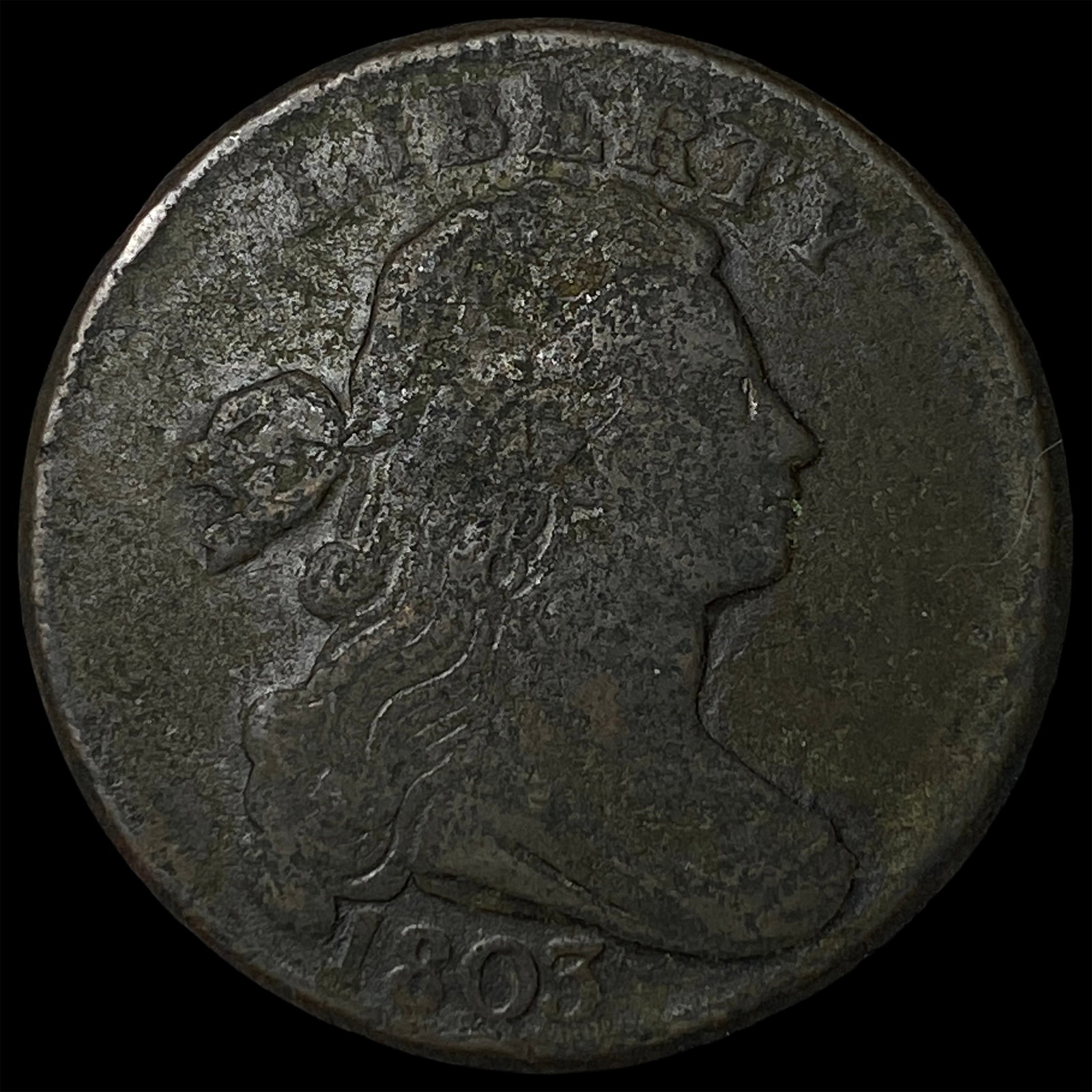 1803 Draped Bust Large Cent LIGHTLY CIRCULATED: 1803 Draped Bust Large Cent LIGHTLY CIRCULATED