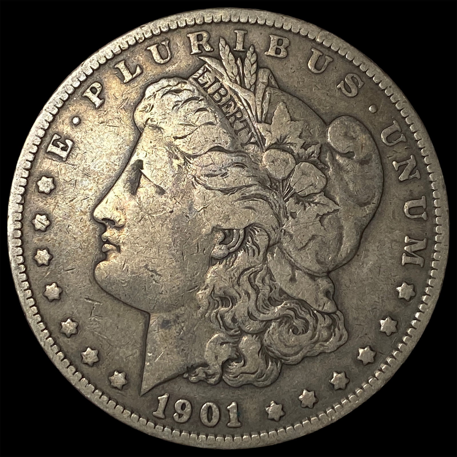 1901 Morgan Silver Dollar NEARLY UNCIRCULATED: 1901 Morgan Silver Dollar NEARLY UNCIRCULATED