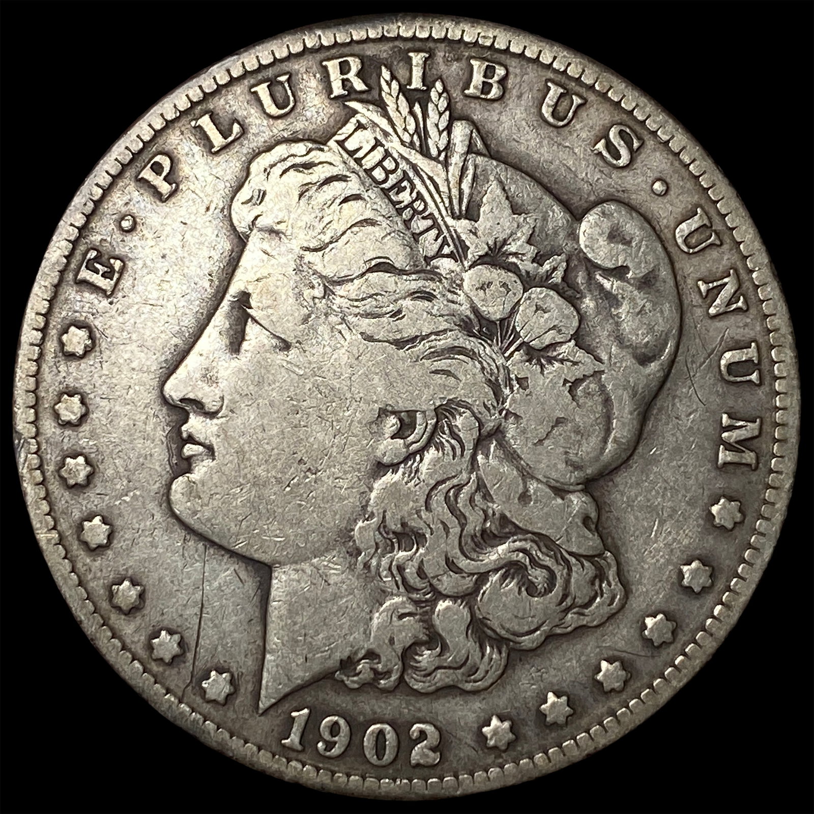 1902-S Silver Morgan Dollar NEARLY UNCIRCULATED: 1902-S Silver Morgan Dollar NEARLY UNCIRCULATED