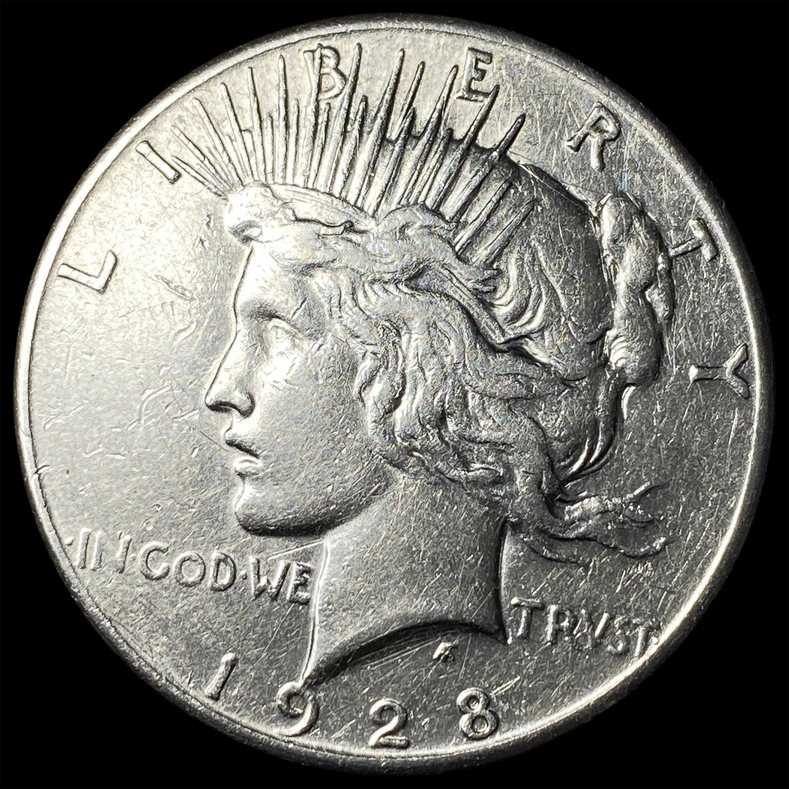 1928 Silver Peace Dollar CLOSELY UNCIRCULATED: 1928 Silver Peace Dollar CLOSELY UNCIRCULATED