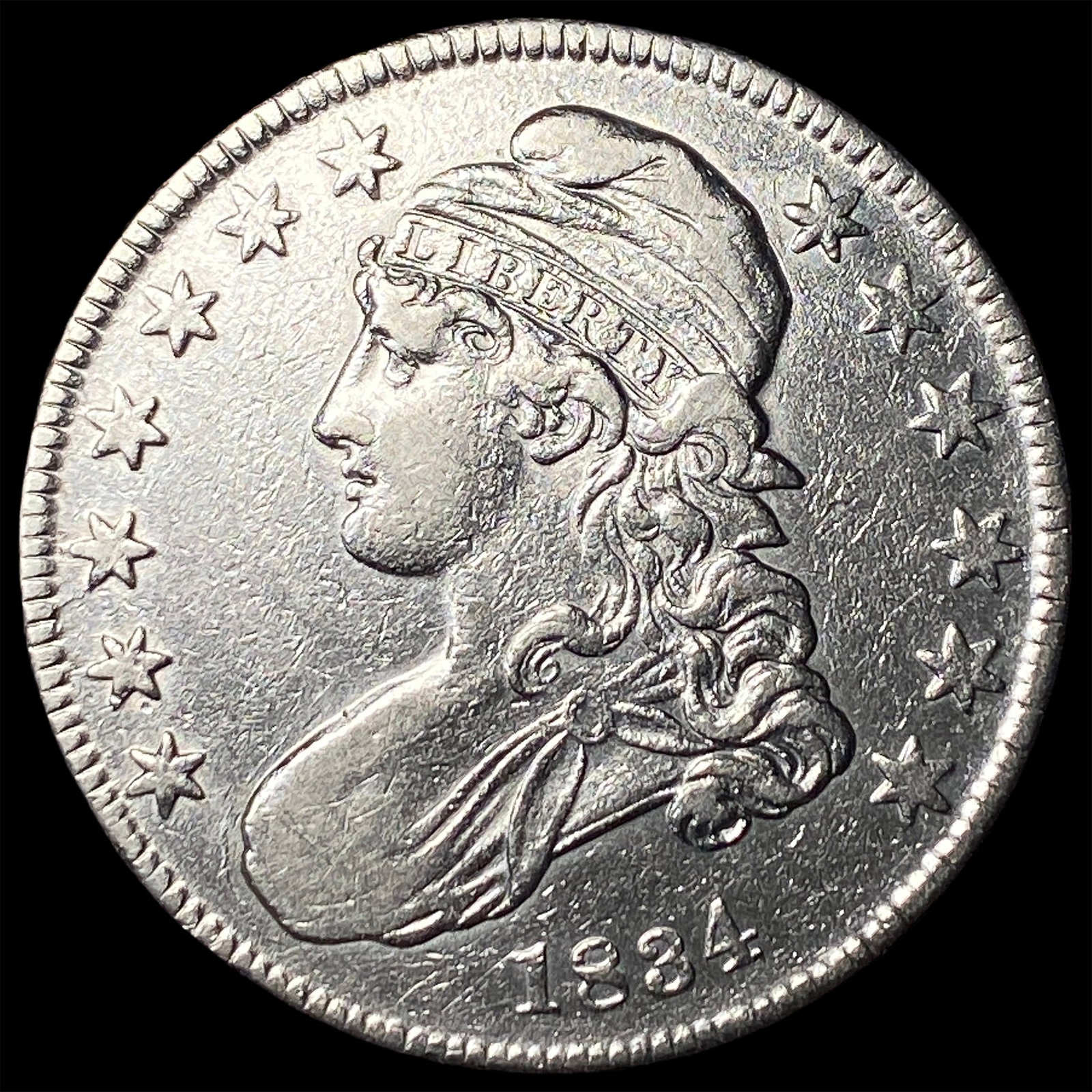 1834 Capped Bust Half Dollar CHOICE AU: 1834 Capped Bust Half Dollar CHOICE AU