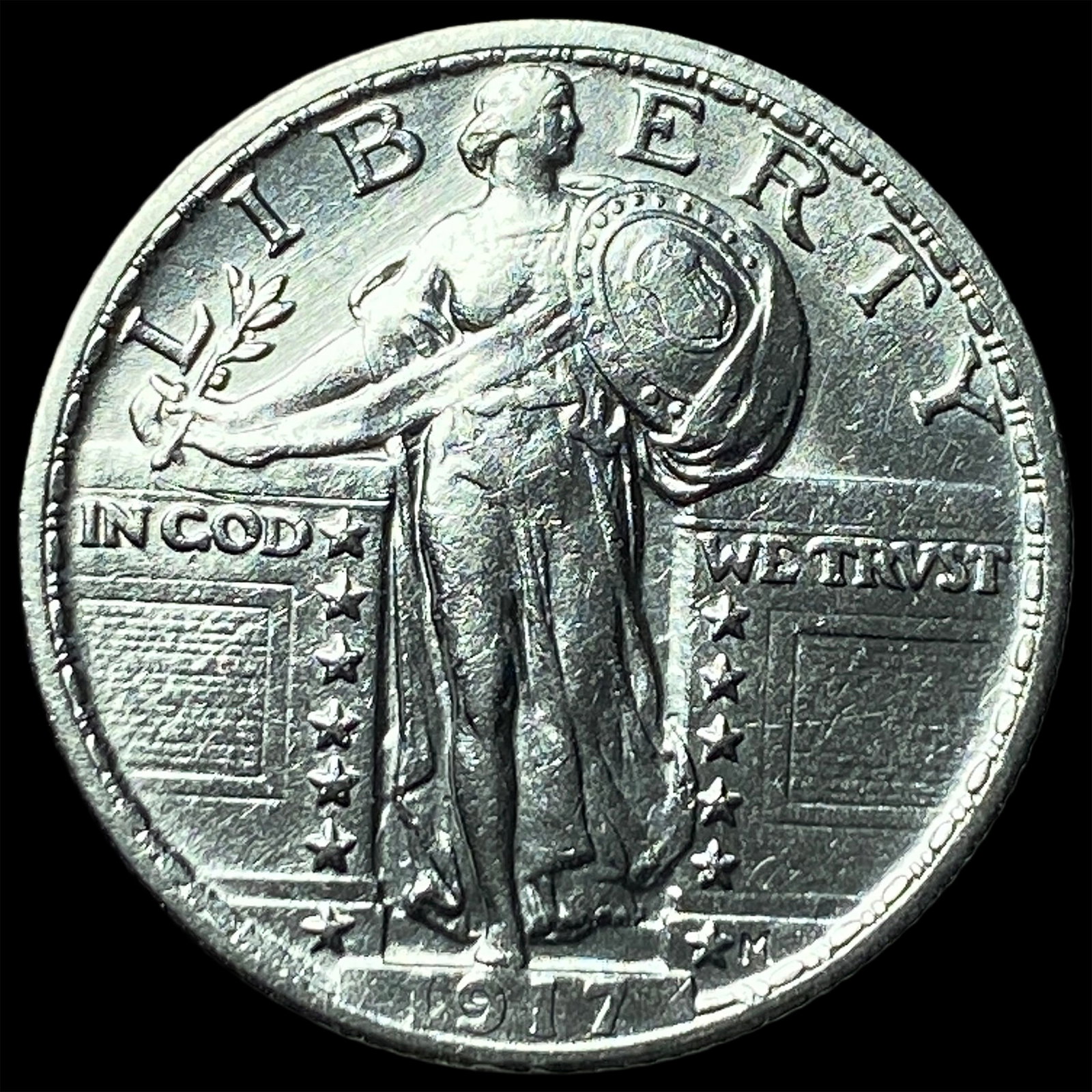 1917 Type 2 Standing Liberty Quarter UNCIRCULATED: 1917 Type 2 Standing Liberty Quarter UNCIRCULATED