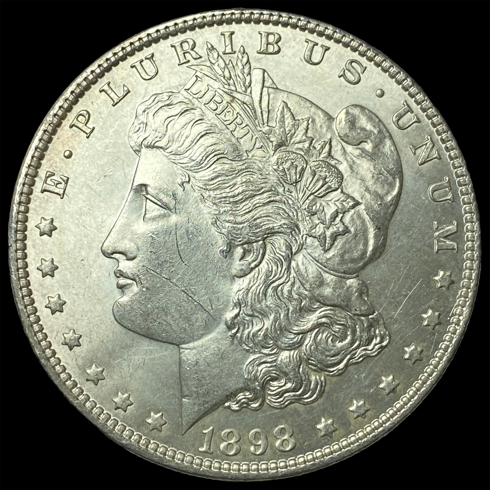 1898 Morgan Silver Dollar GEM BU: 1898 Morgan Silver Dollar GEM BU