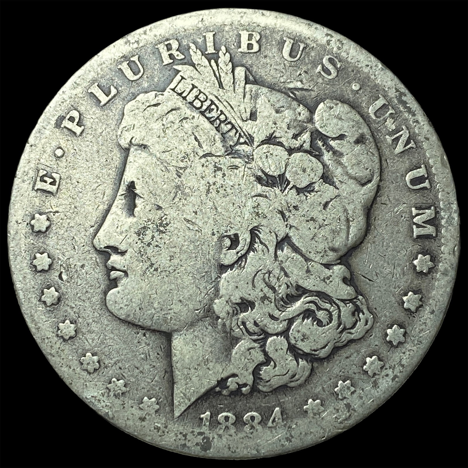 1884-S Morgan Silver Dollar LIGHTLY CIRCULATED: 1884-S Morgan Silver Dollar LIGHTLY CIRCULATED