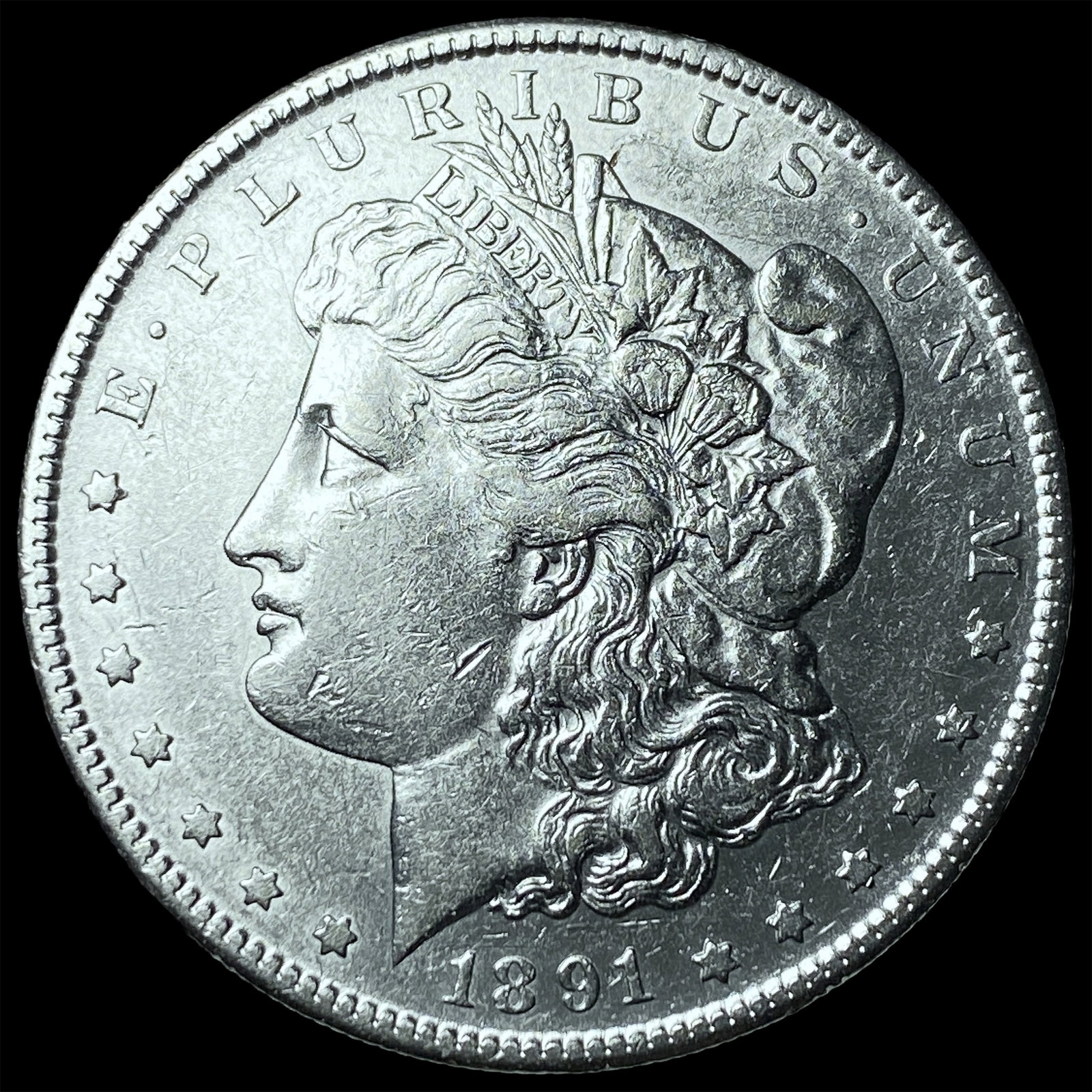 1891 Morgan Silver Dollar UNCIRCULATED: 1891 Morgan Silver Dollar UNCIRCULATED