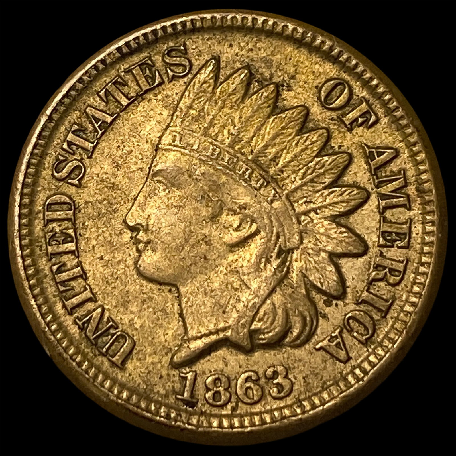 1863 Indian Head Cent CHOICE AU: 1863 Indian Head Cent CHOICE AU