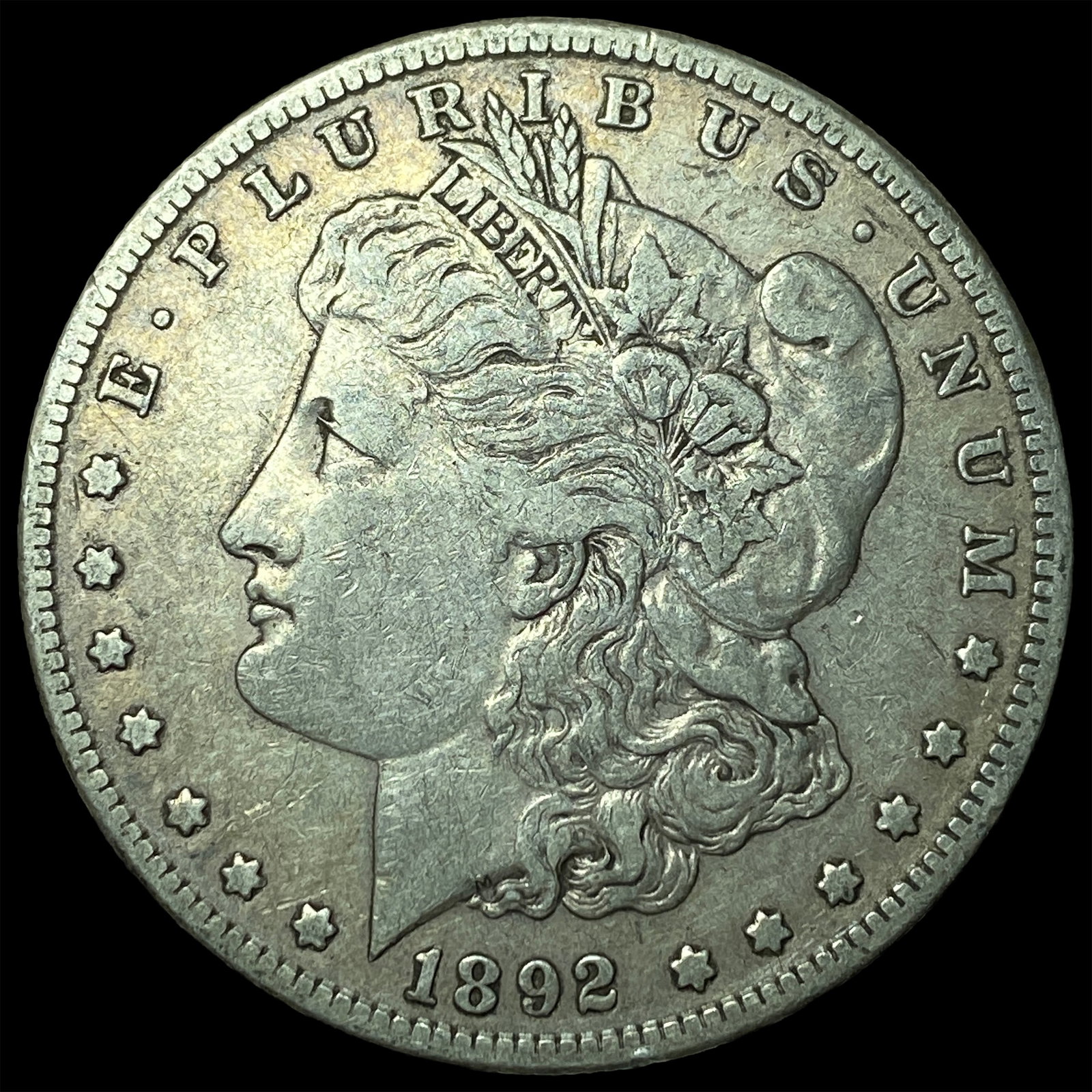 1892-S Silver Morgan Dollar NEARLY UNCIRCULATED: 1892-S Silver Morgan Dollar NEARLY UNCIRCULATED