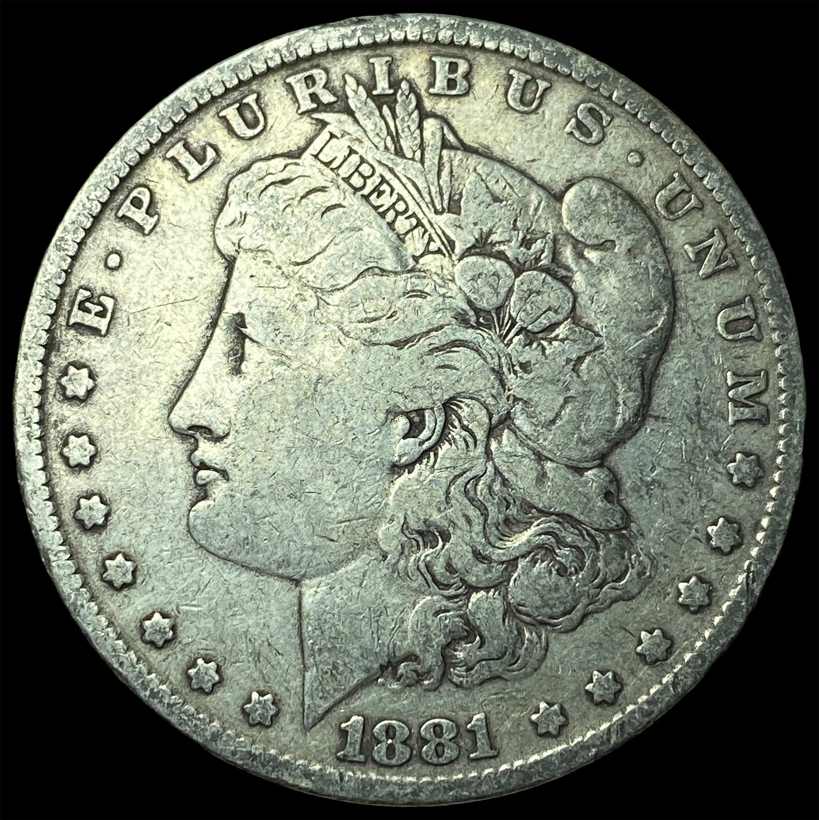 1881 Morgan Silver Dollar ABOUT UNCIRCULATED: 1881 Morgan Silver Dollar ABOUT UNCIRCULATED