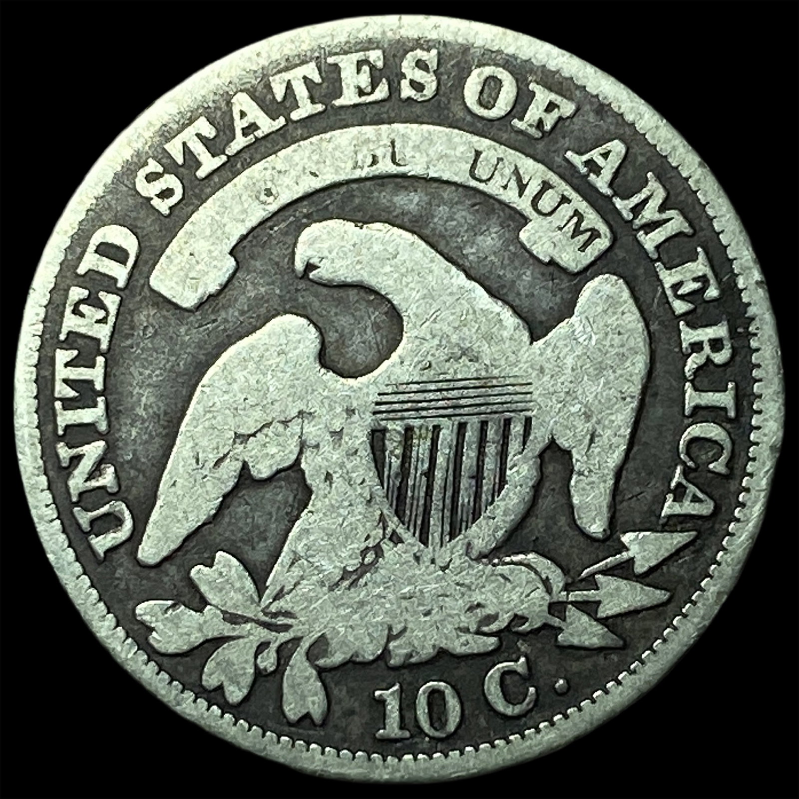 1830 Capped Bust Dime NICELY CIRCULATED - 2