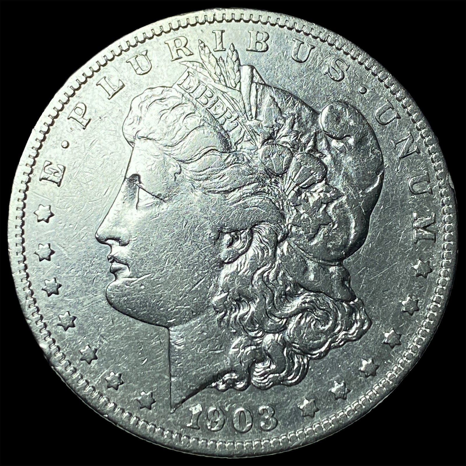 1903-S Silver Morgan Dollar NEARLY UNCIRCULATED: 1903-S Silver Morgan Dollar NEARLY UNCIRCULATED