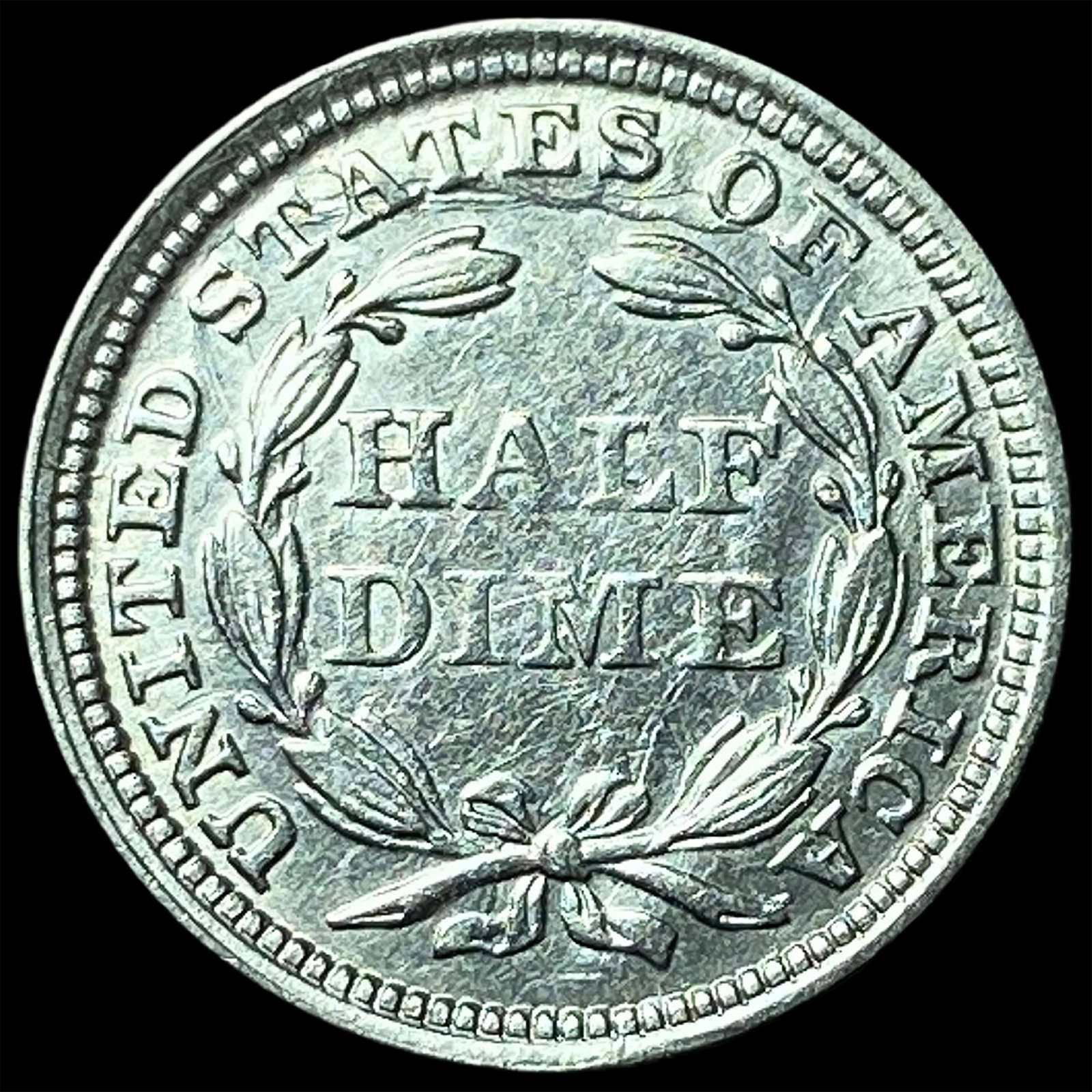 1858 Silver Half Dime UNCIRCULATED - 2