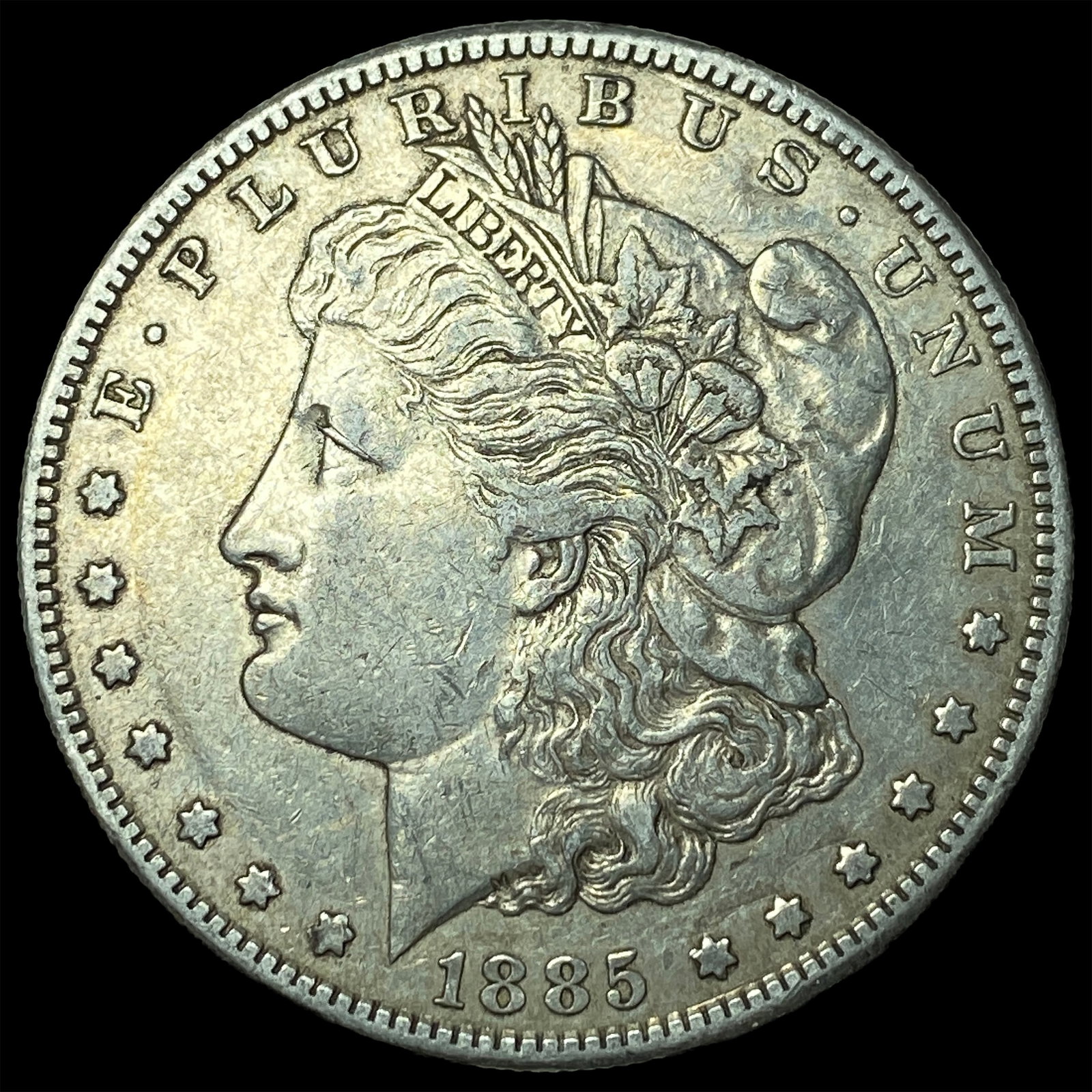 1885-S Silver Morgan Dollar CLOSELY UNCIRCULATED: 1885-S Silver Morgan Dollar CLOSELY UNCIRCULATED