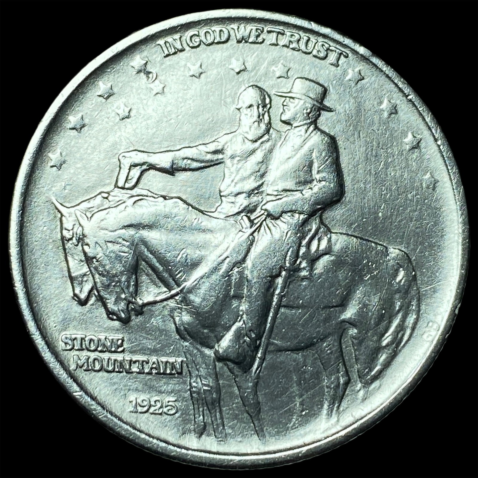 1925 Silver Half Dollar Stone Mountain CLOSELY UNCIRCULATED: 1925 Silver Half Dollar Stone Mountain CLOSELY UNCIRCULATED